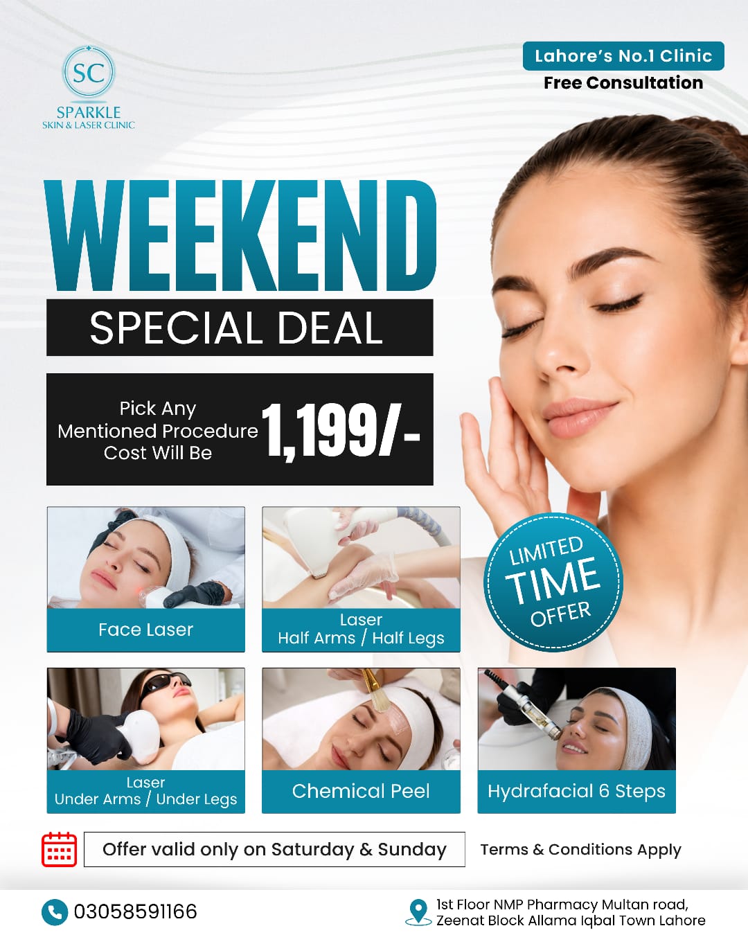 Sparkle Skin & Laser Clinic Facebook ad