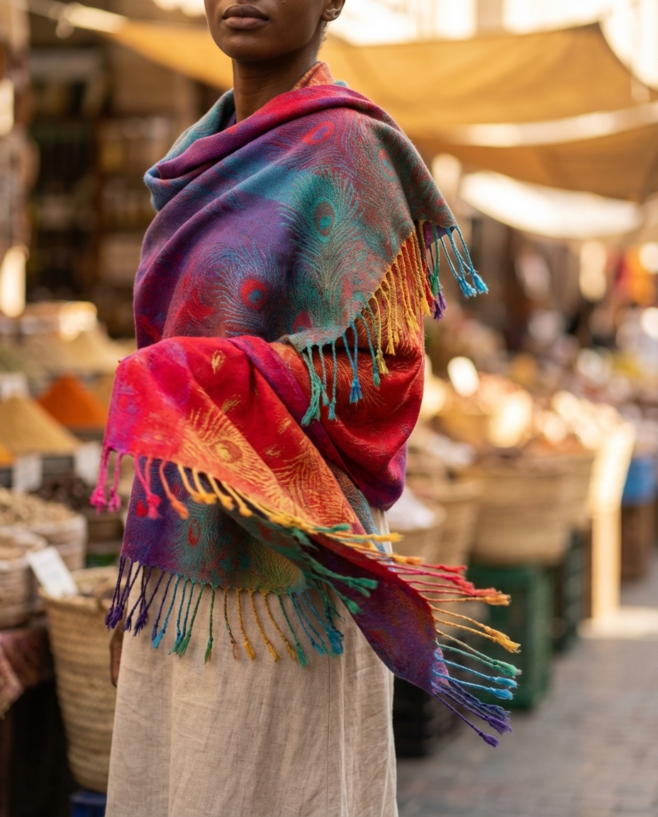 Harper-Heights Online Facebook ad: Boho Cashmere Wrap