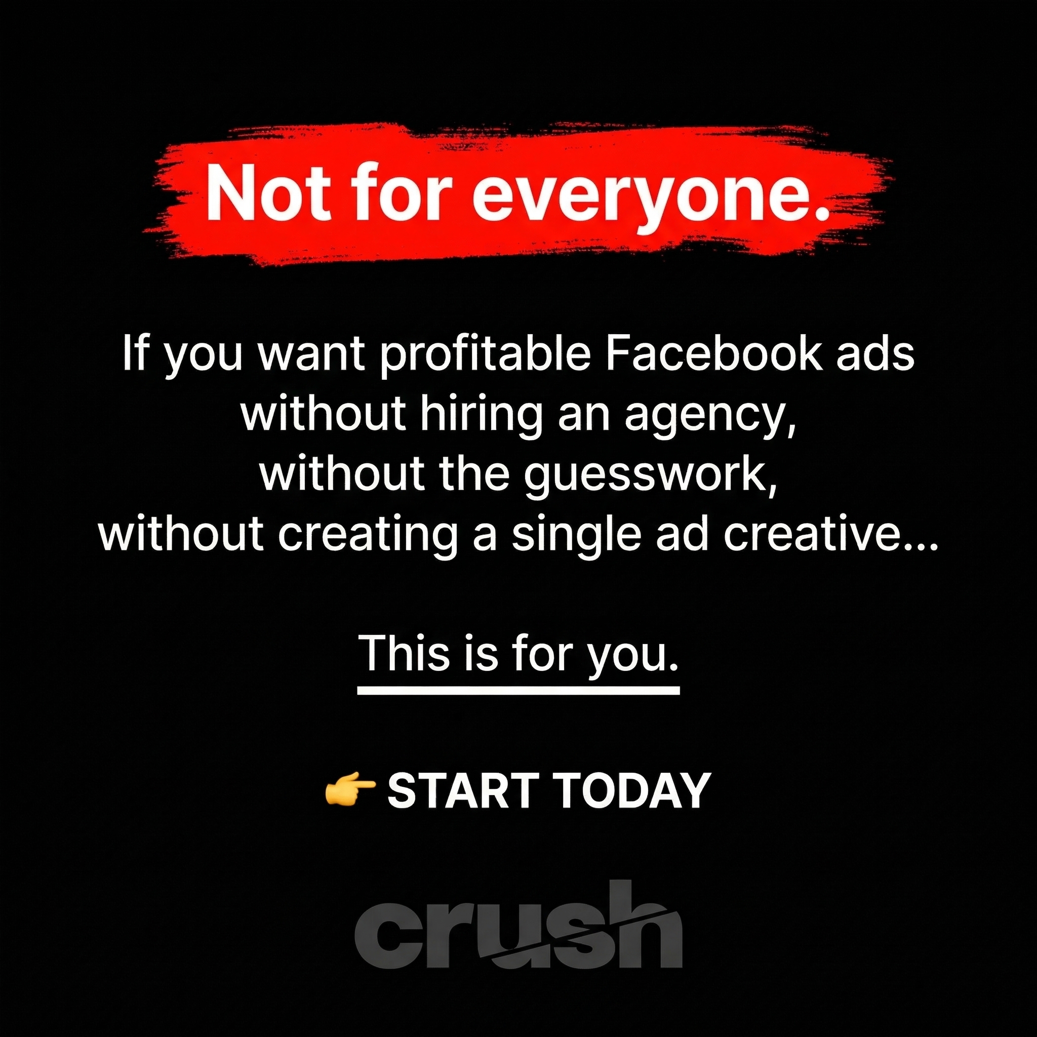 trycrush.ai Facebook ad