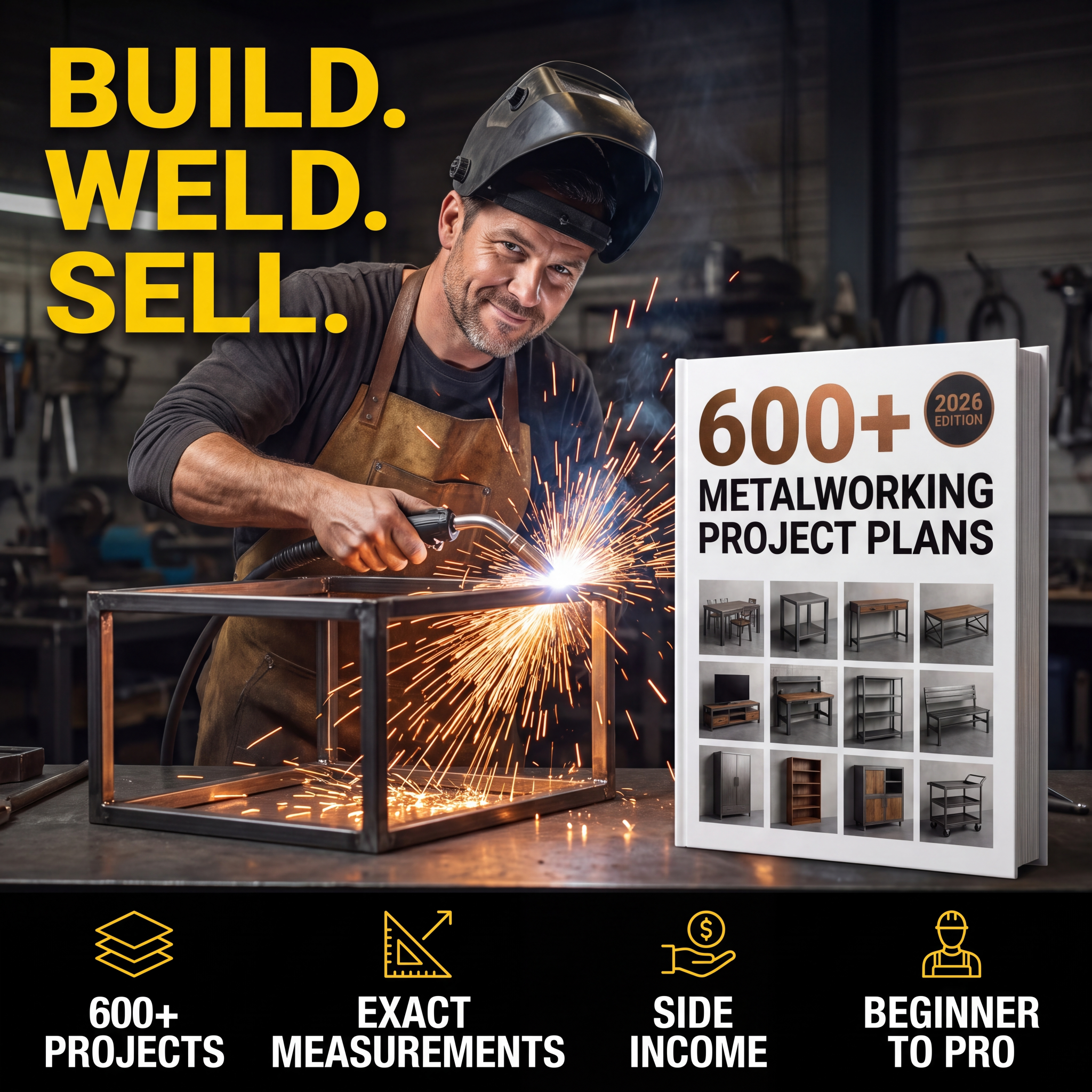 Master Crafts DIY Facebook ad: Build Metal Furniture That Lasts