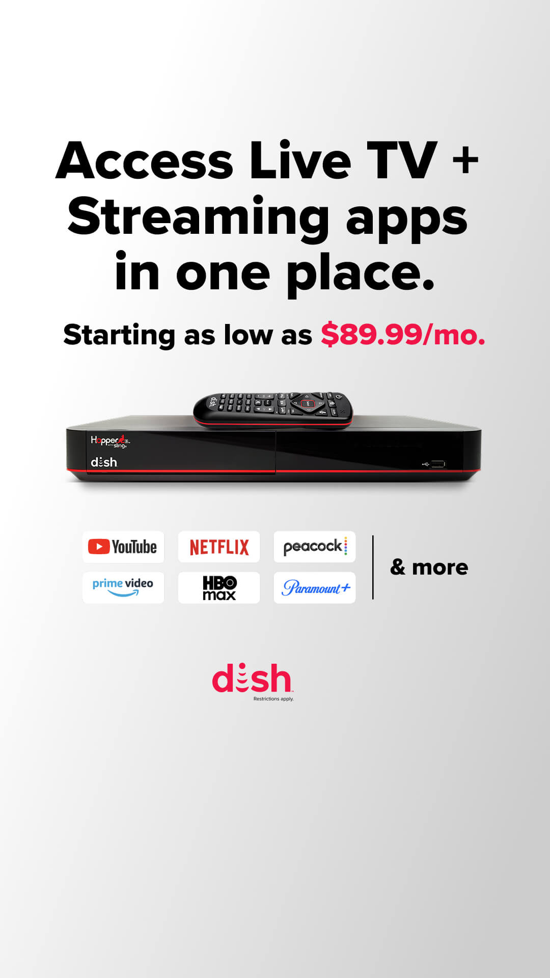 DISH Facebook ad from Apr 8, 2026