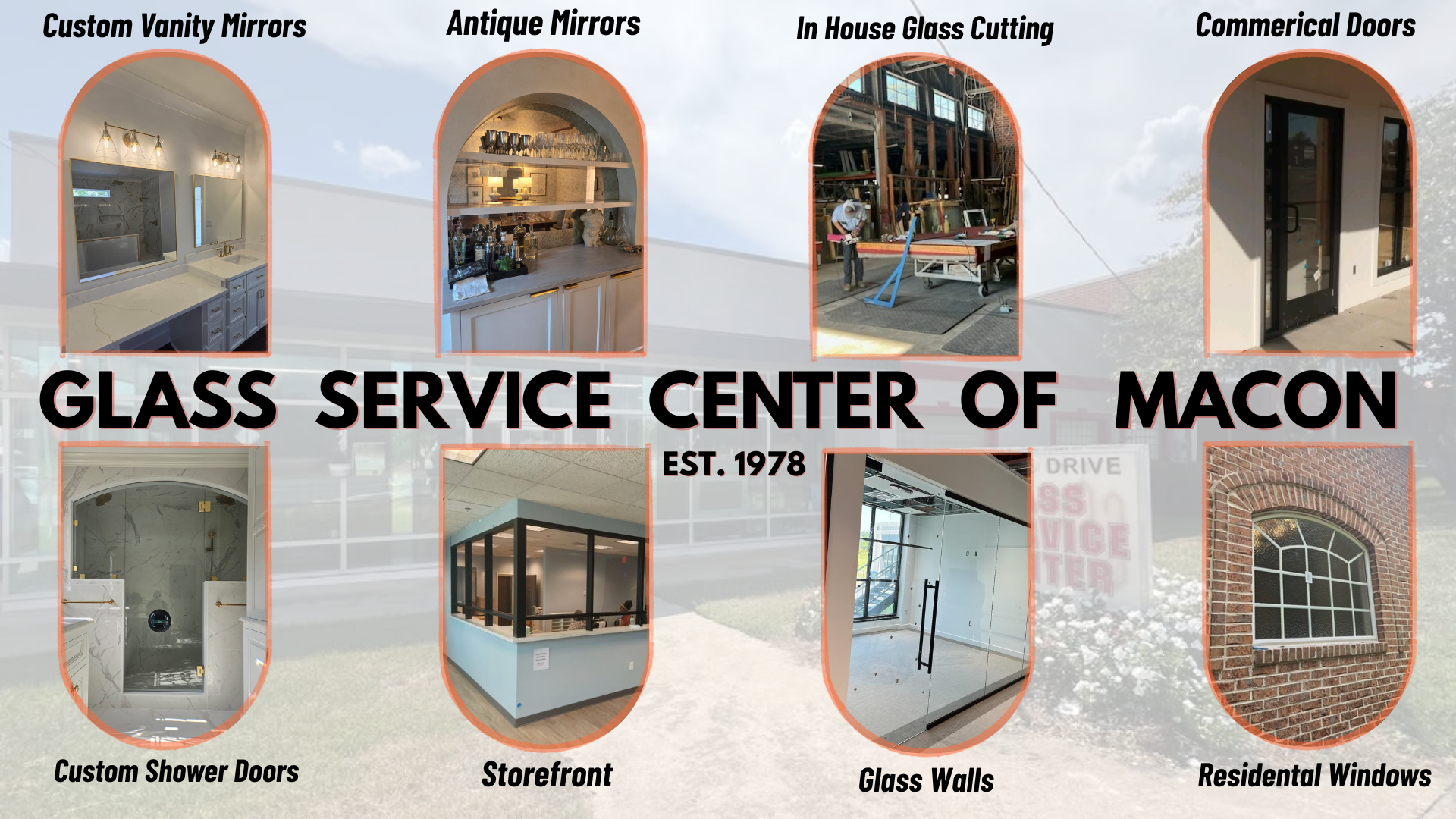 Glass Service Center Facebook ad: We have been honored to serve Middle GA…