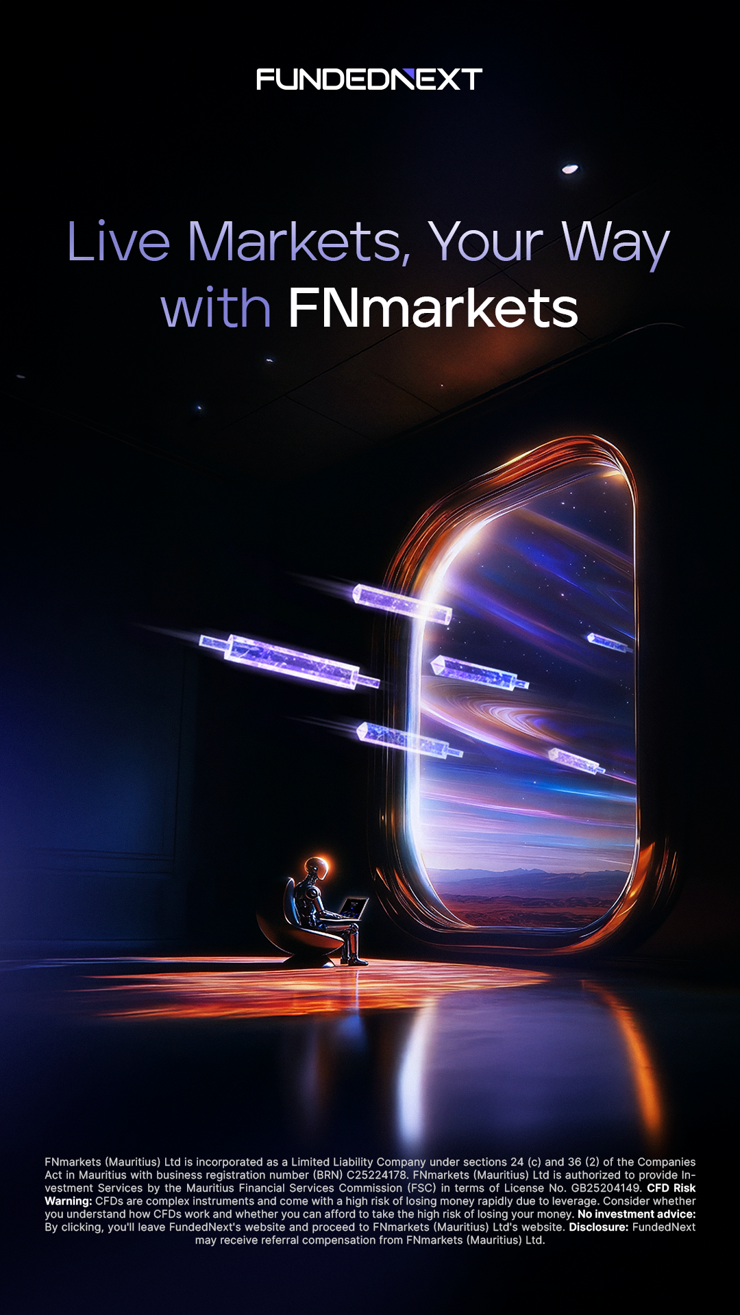 FundedNext Global Facebook ad