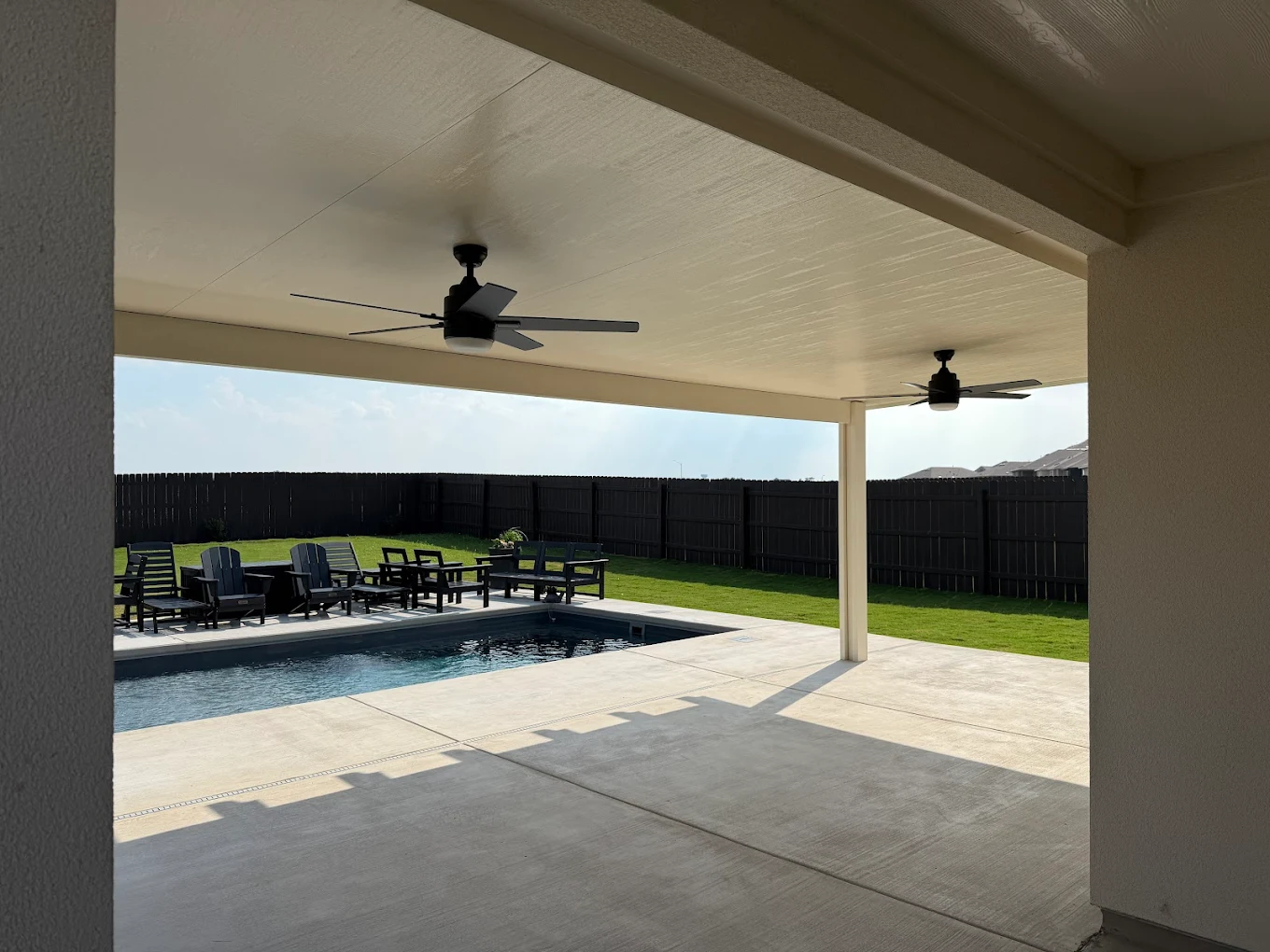 Landmark Custom Exteriors Facebook ad: Ready to make your backyard a beautiful retreat?