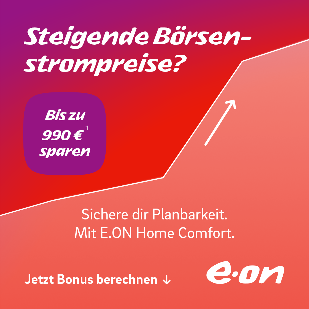 e.on Facebook ad: Bonus sichern. Risiko stoppen.