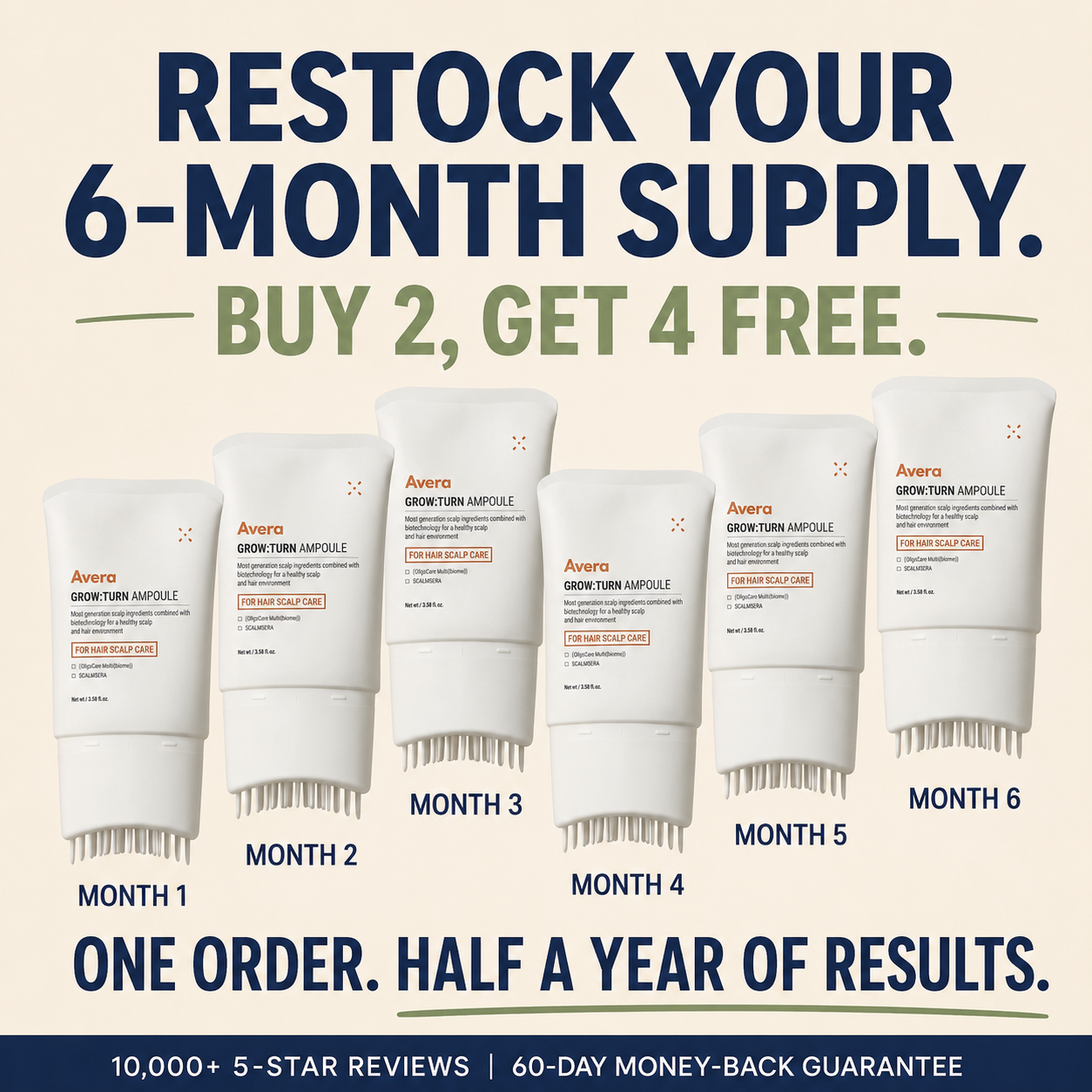 Avera Facebook ad: Korea's #1 Hair Growth Serum