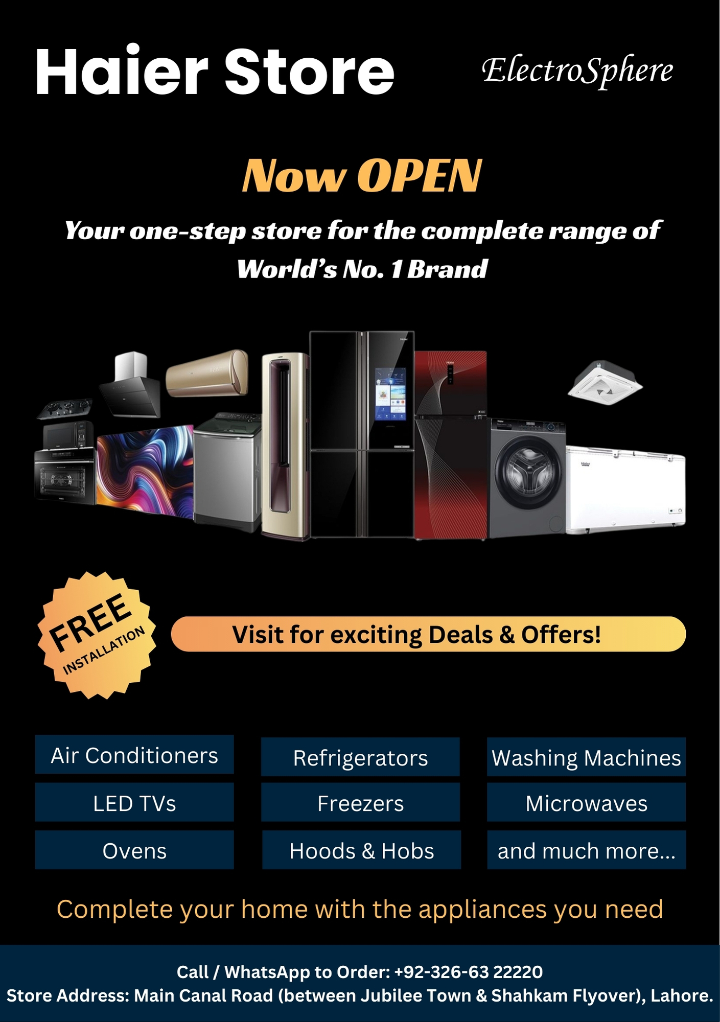 Haier Store - ElectroSphere Facebook ad