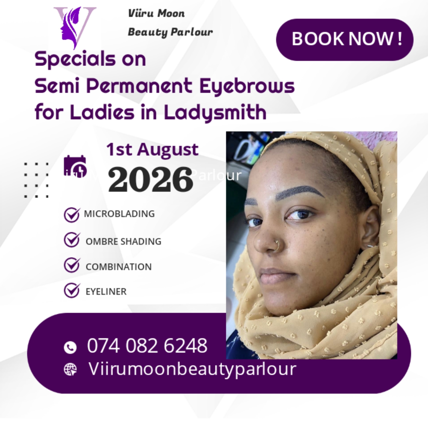 Viiru Moon Beauty Parlour Facebook ad