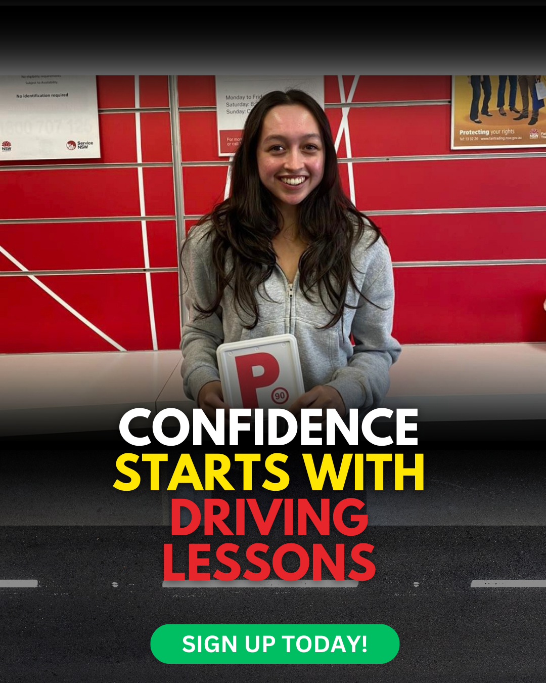 Awesome Driving School Facebook ad from Sep 21, 2023