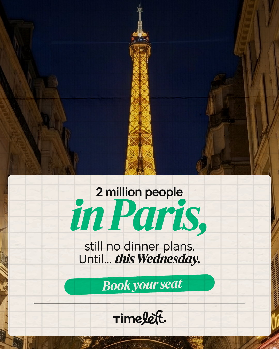 Timeleft Facebook ad