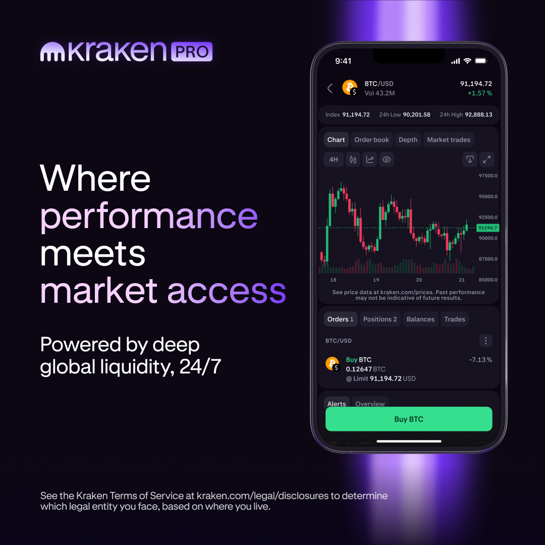 Kraken Digital Asset Exchange Facebook ad