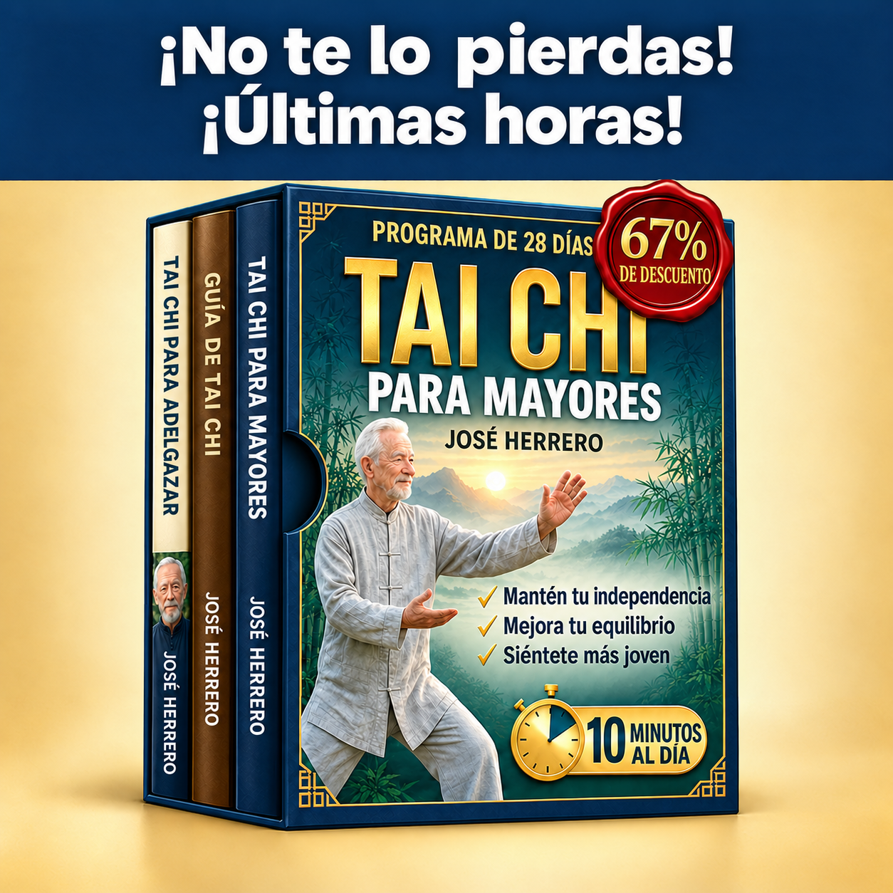 Maria Finds Facebook ad: Tai Chi para Mayores, 10 minutos al día