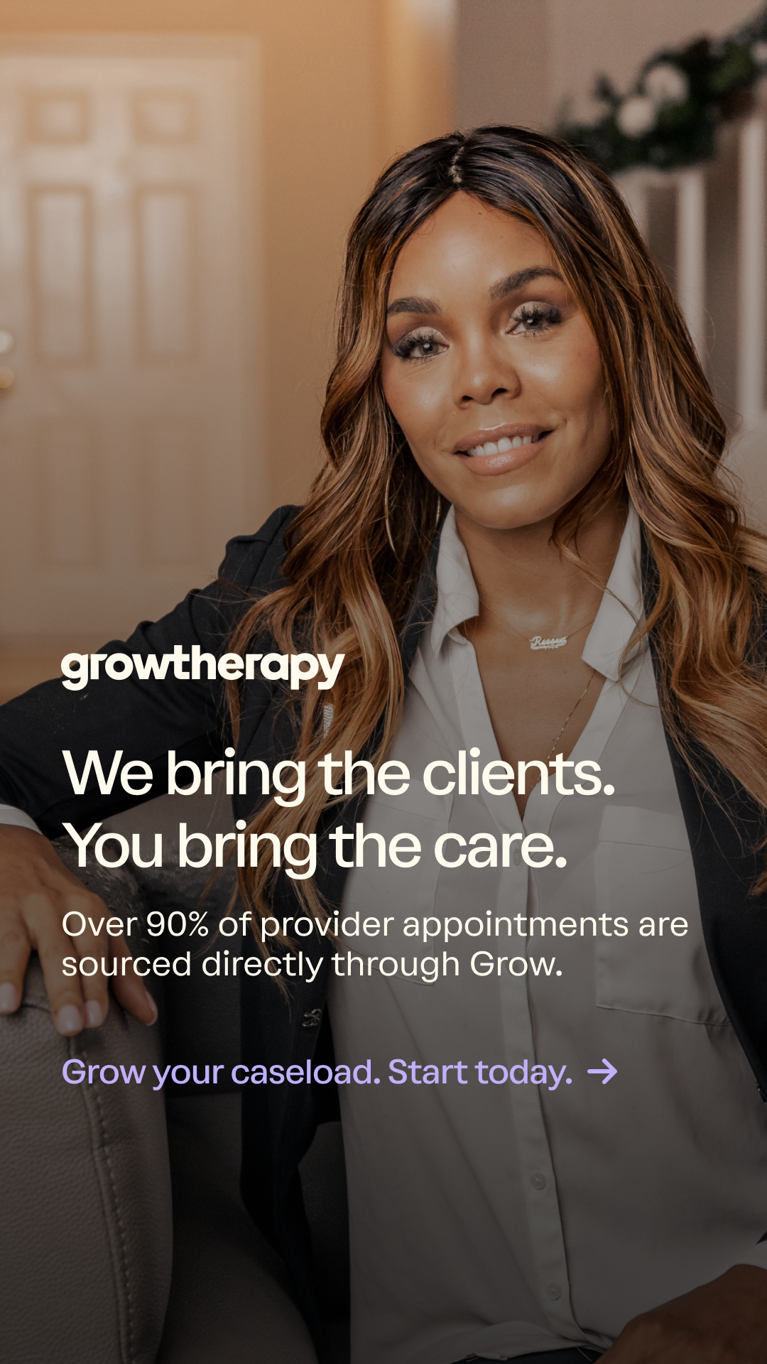 Grow Therapy Facebook ad
