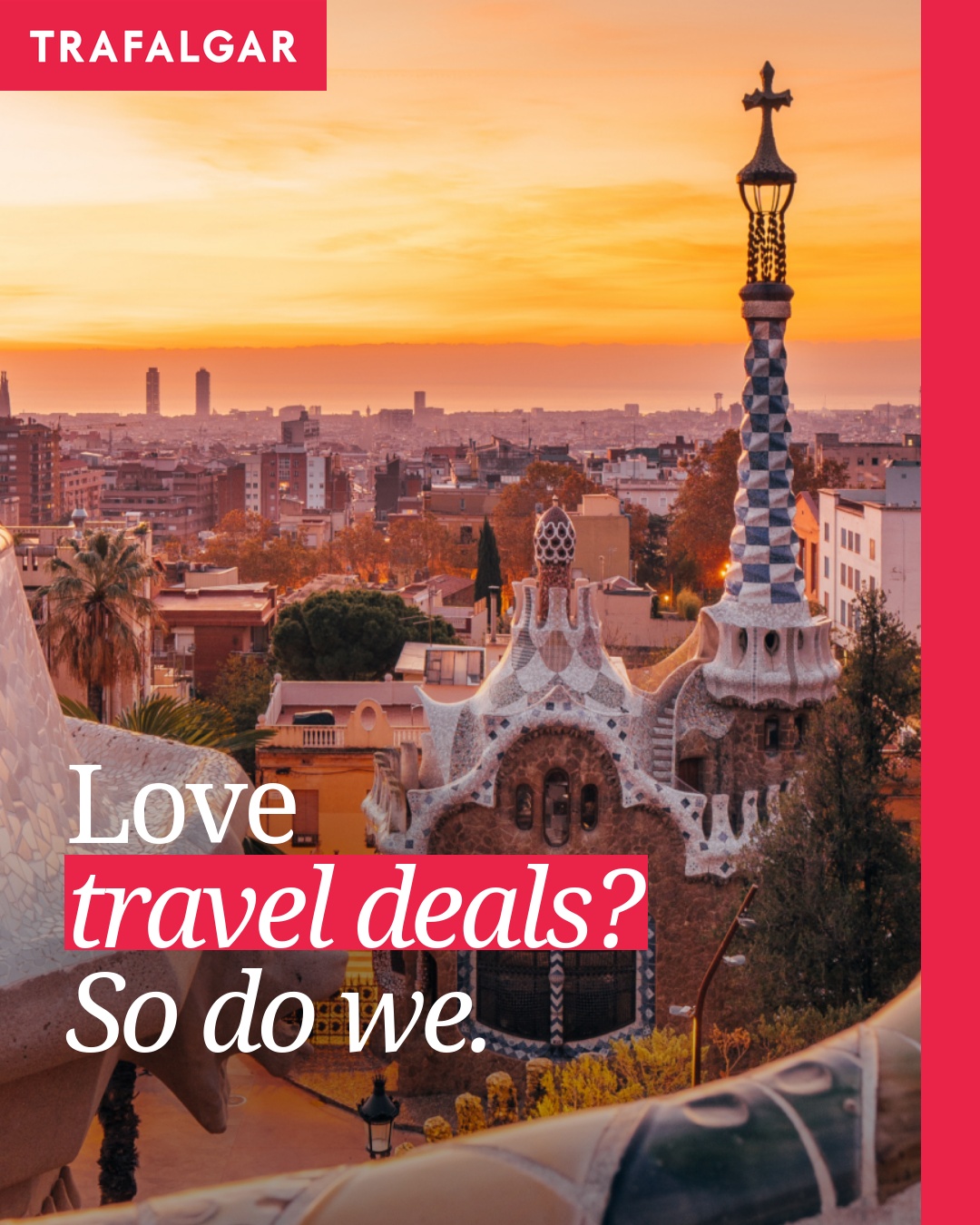 Trafalgar Travel Facebook ad