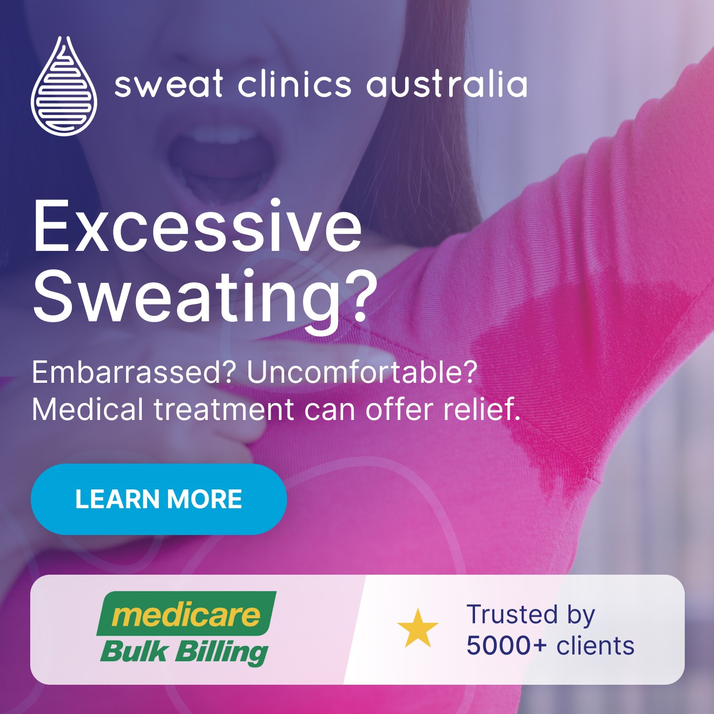 Sweat Clinics Australia Facebook ad