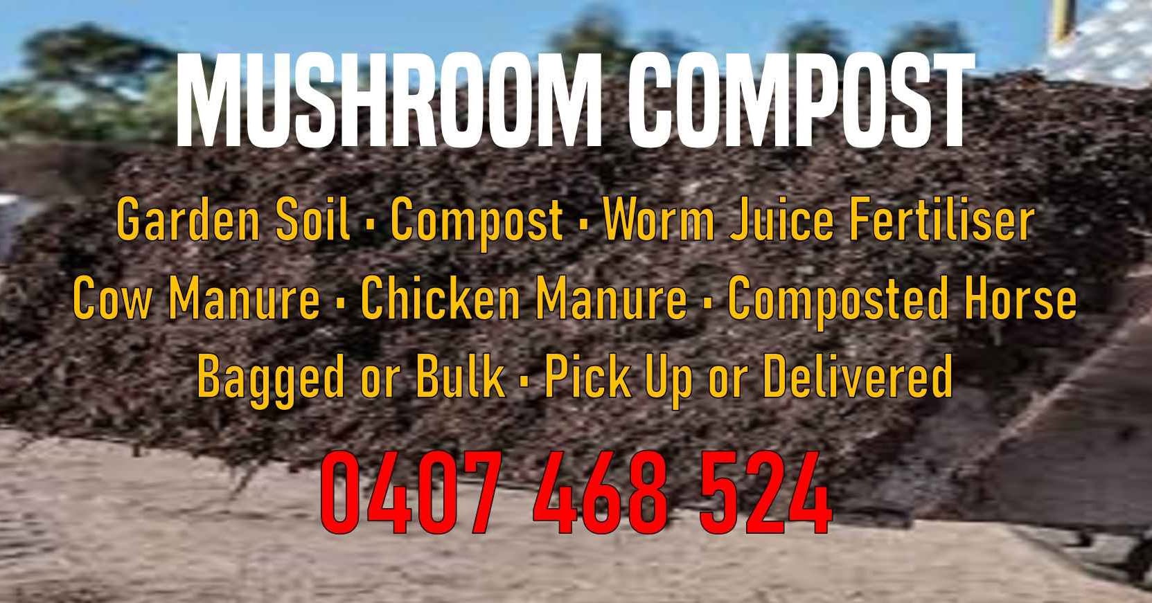 Carol Peyton Facebook ad: Composted Mushroom Compost, Organic - Enhanced Nutrients &…