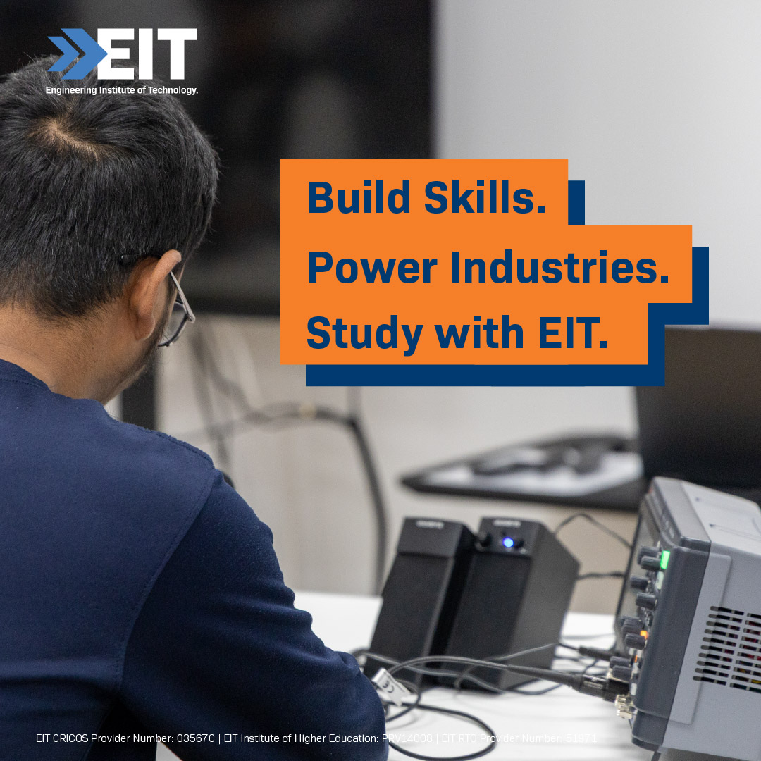 Engineering Institute of Technology Facebook ad: Build industry-ready electrical engineering skills with EIT.