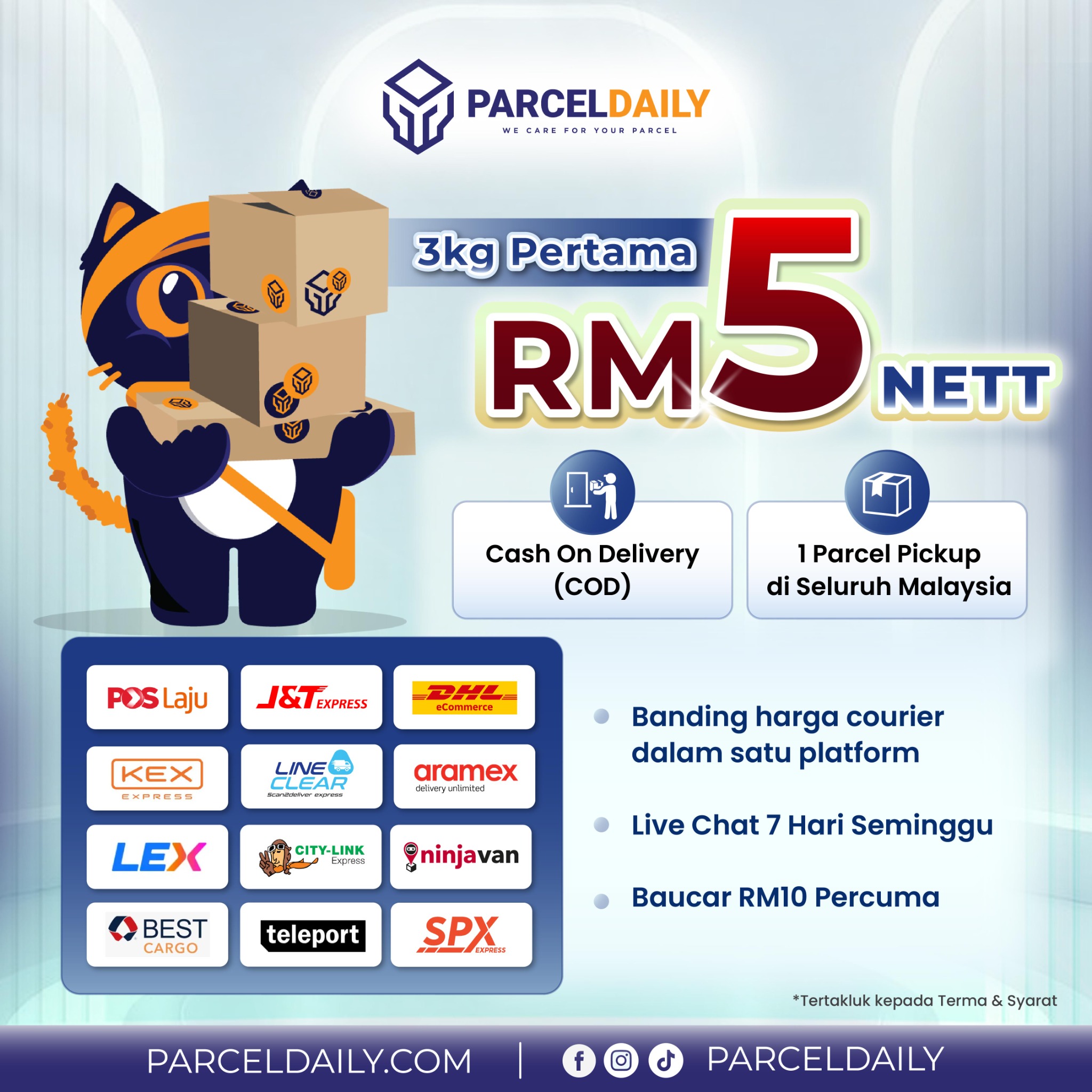 ParcelDaily Facebook ad