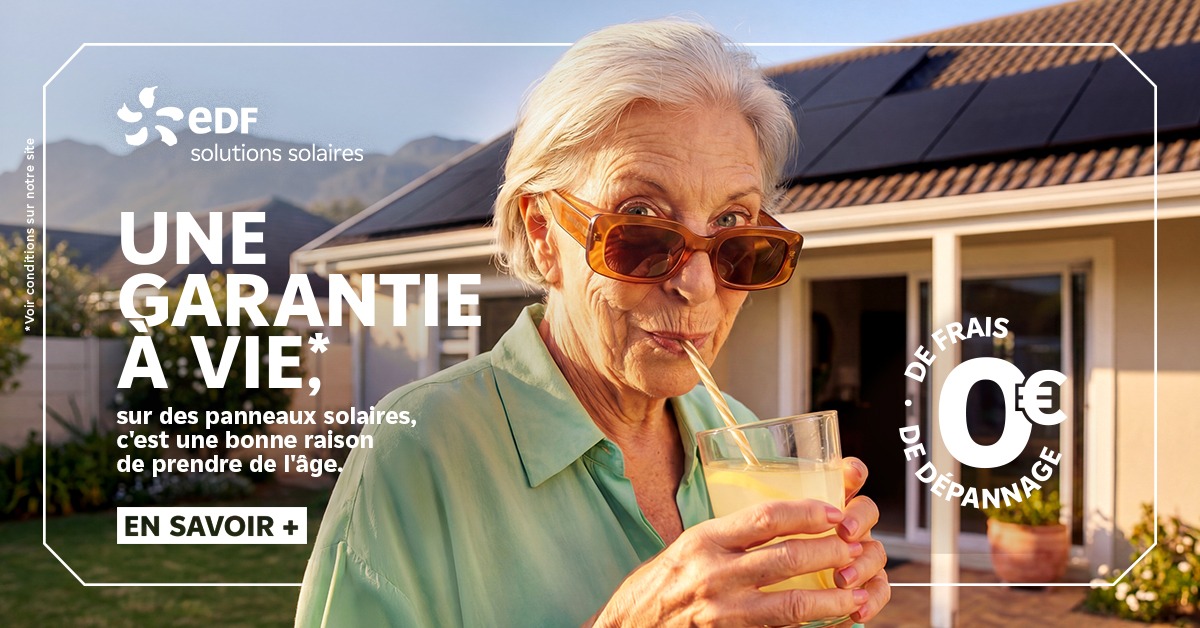 EDF solutions solaires Facebook ad: Bilan solaire