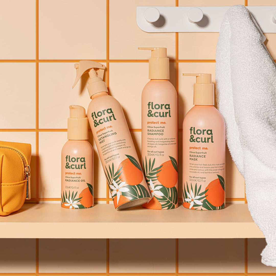 Flora & Curl Haircare Facebook ad