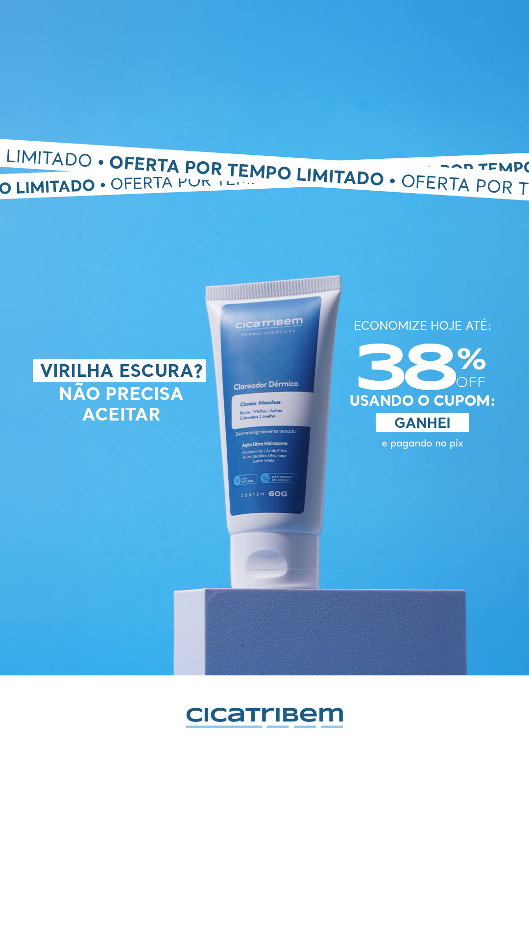 Cicatribem Facebook ad: Você merece esse cuidado