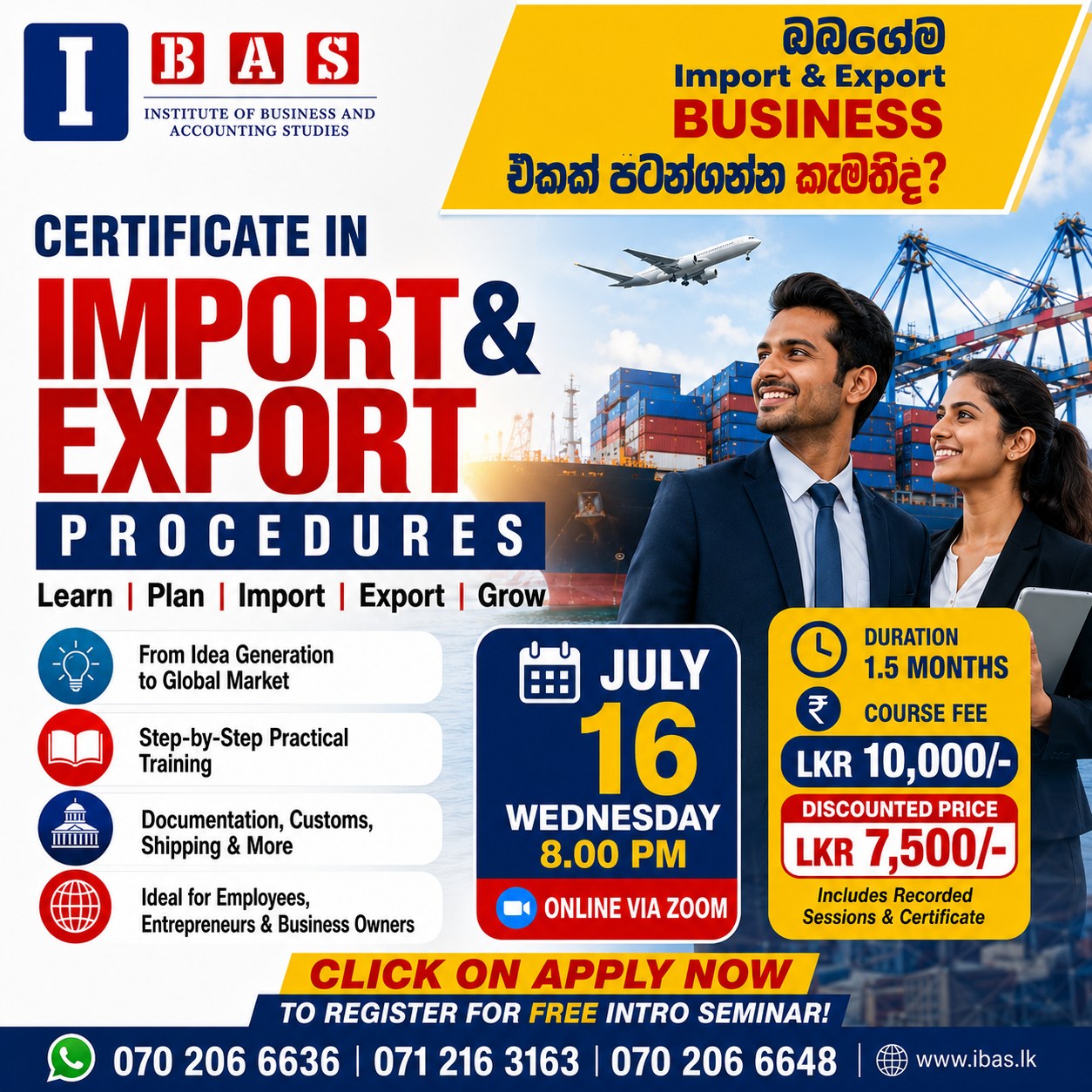 IBAS Institute Facebook ad