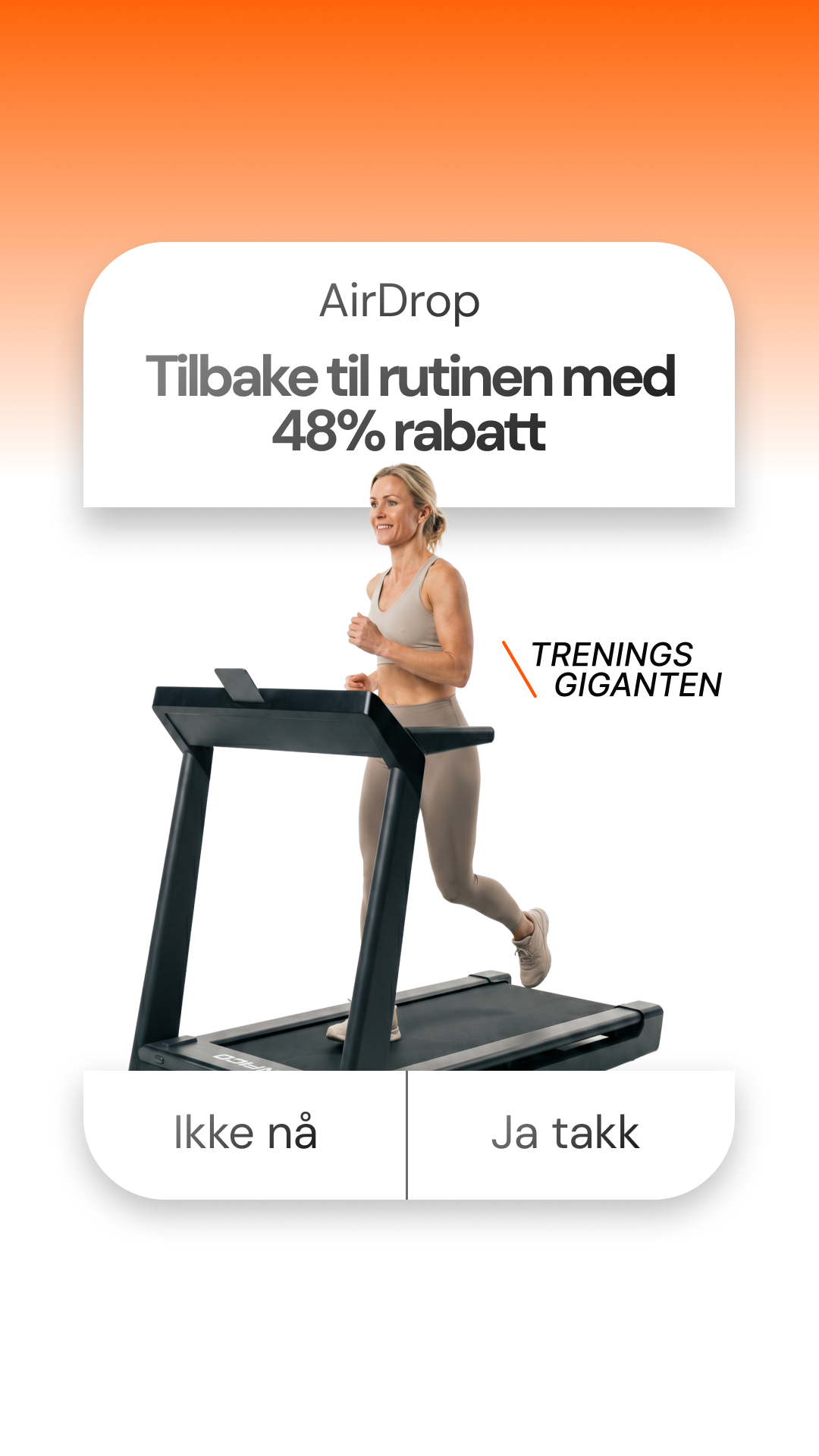 Treningsgiganten.no Facebook ad