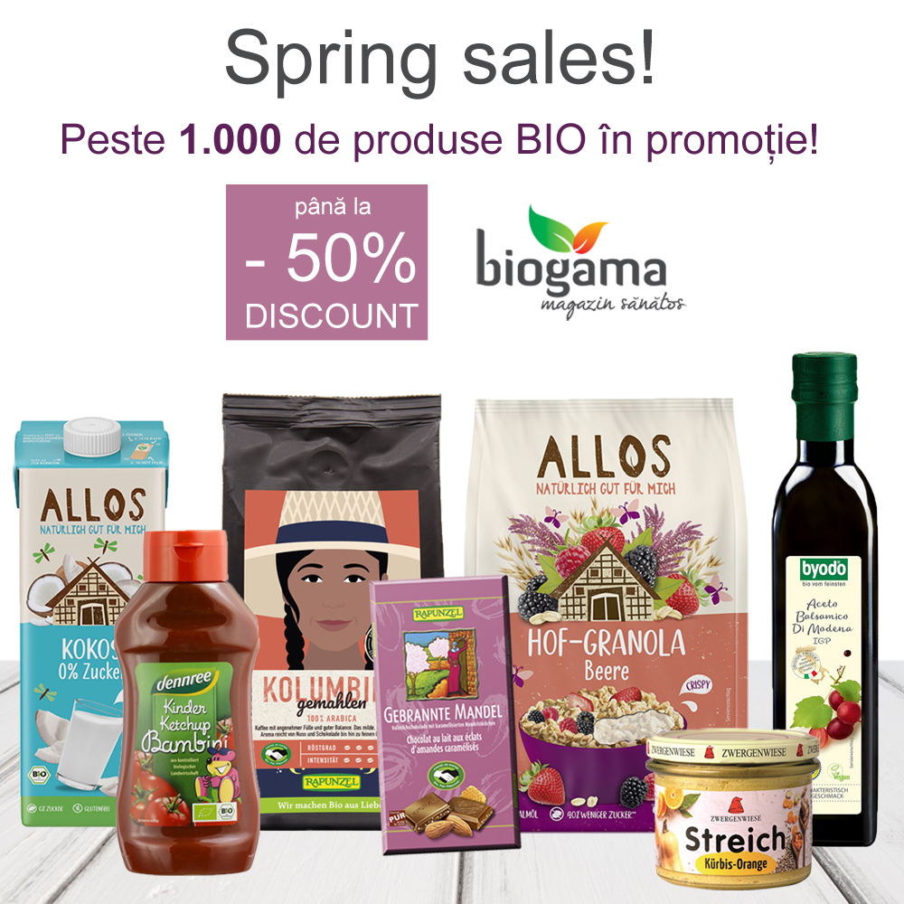 Biogama Facebook ad: În aprilie, Iepurașul vine cu promoții de până…