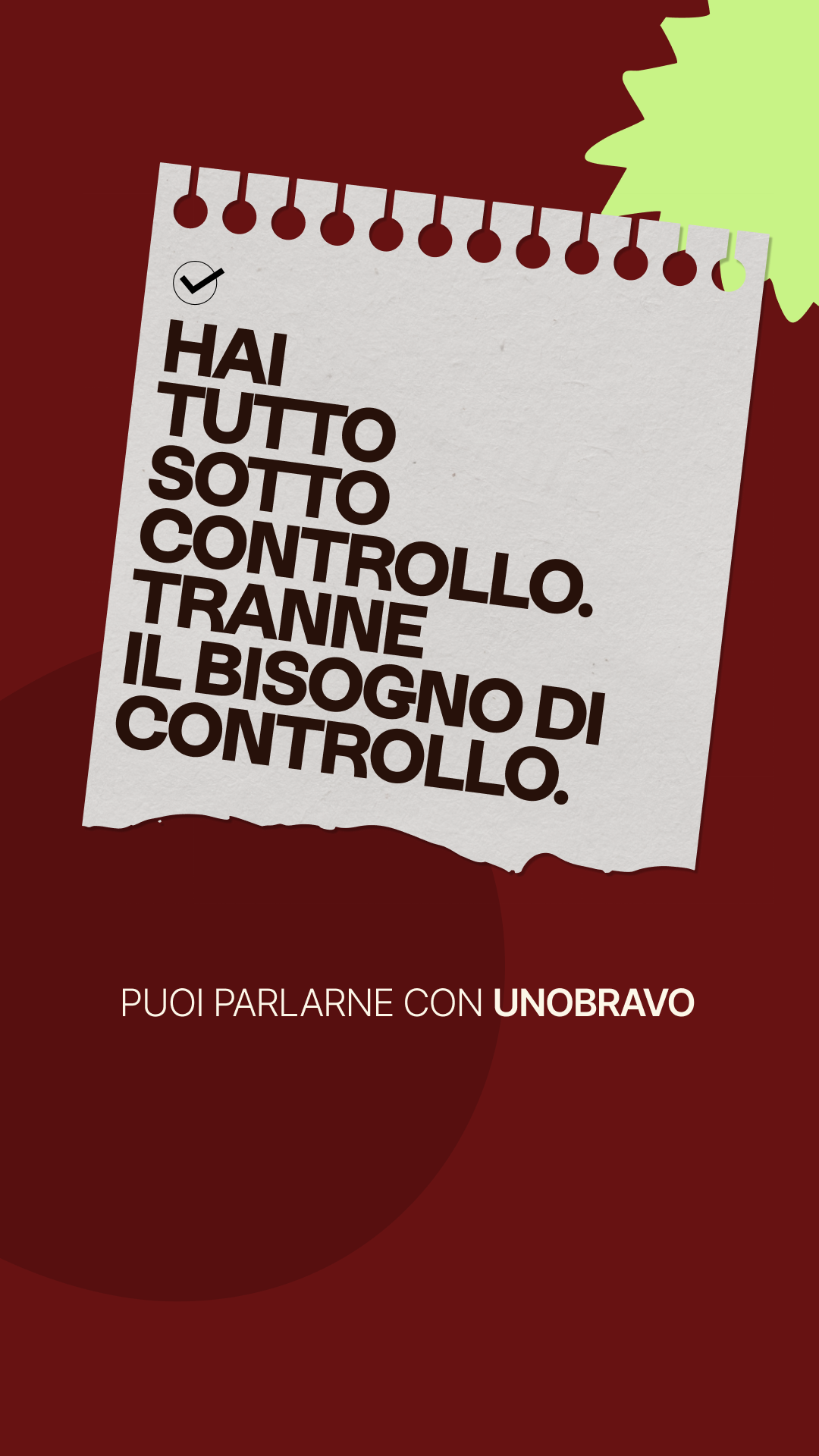 Unobravo Facebook ad