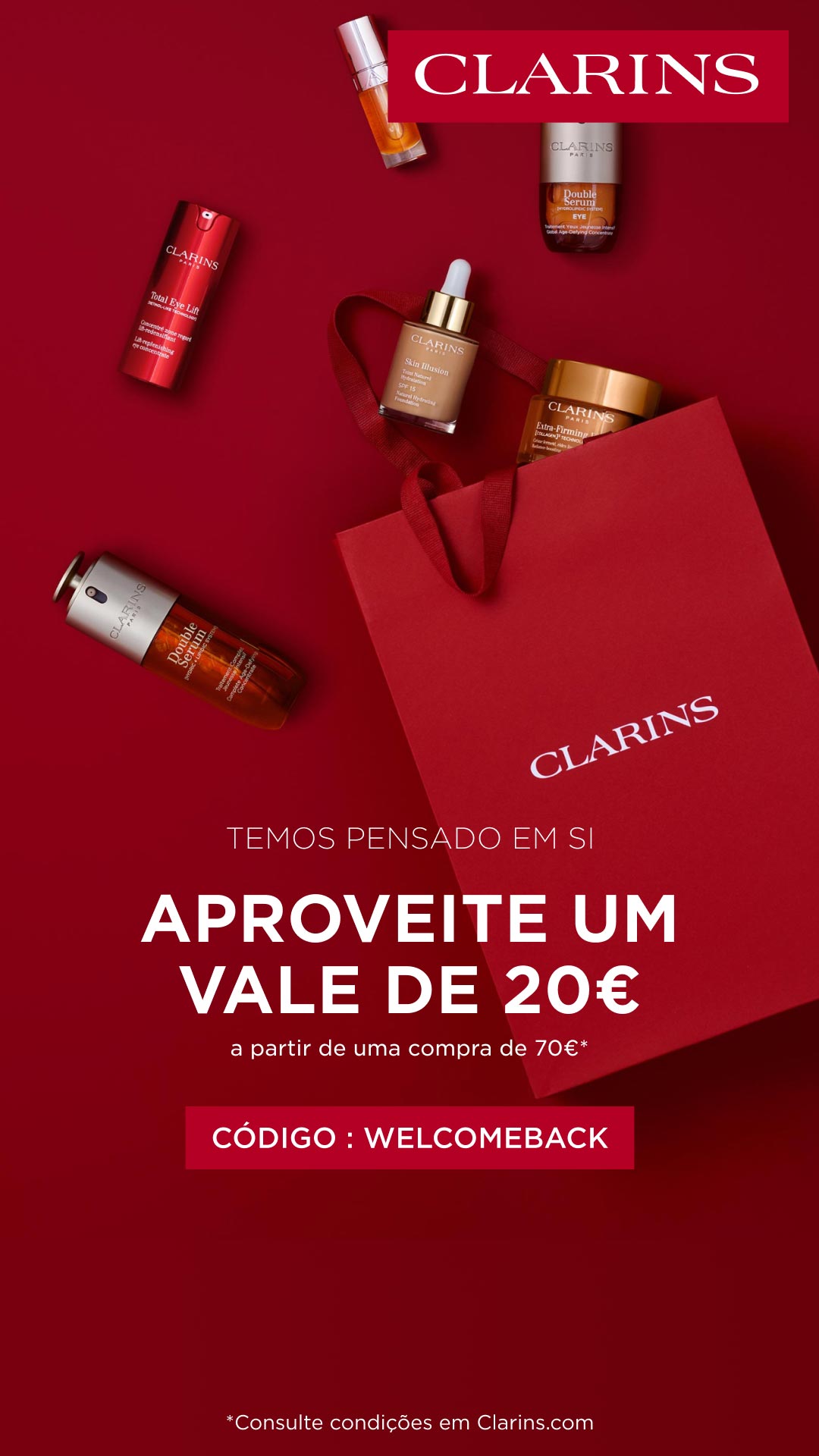 Clarins Facebook ad from Jun 11, 2026
