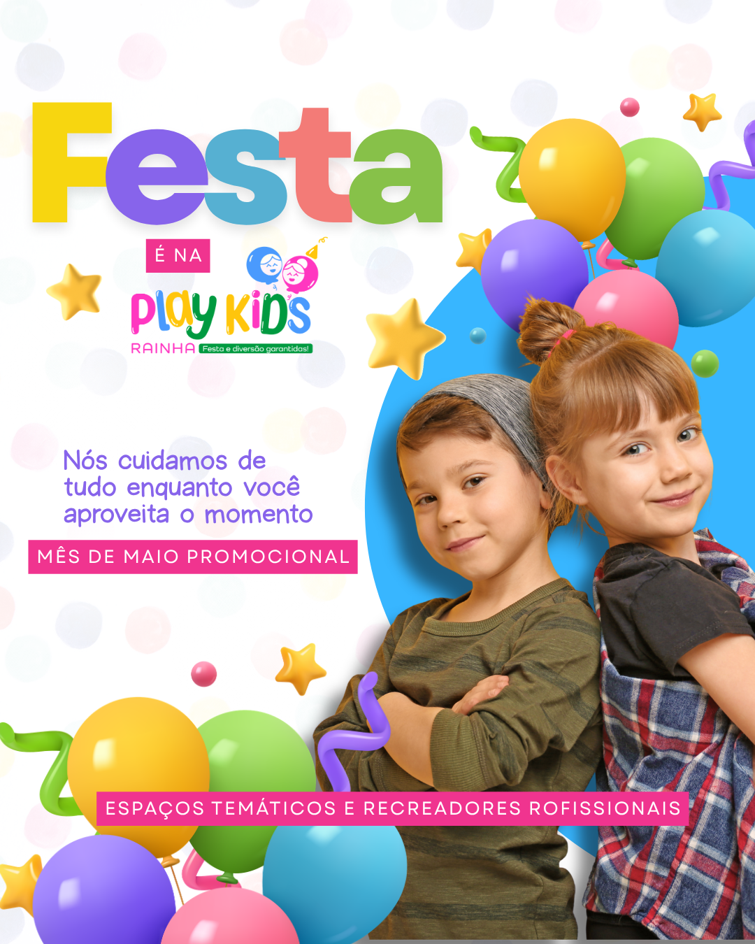 Play Kids Rainha - Pt Facebook ad: A festa dos sonhos do seu pequeno com…
