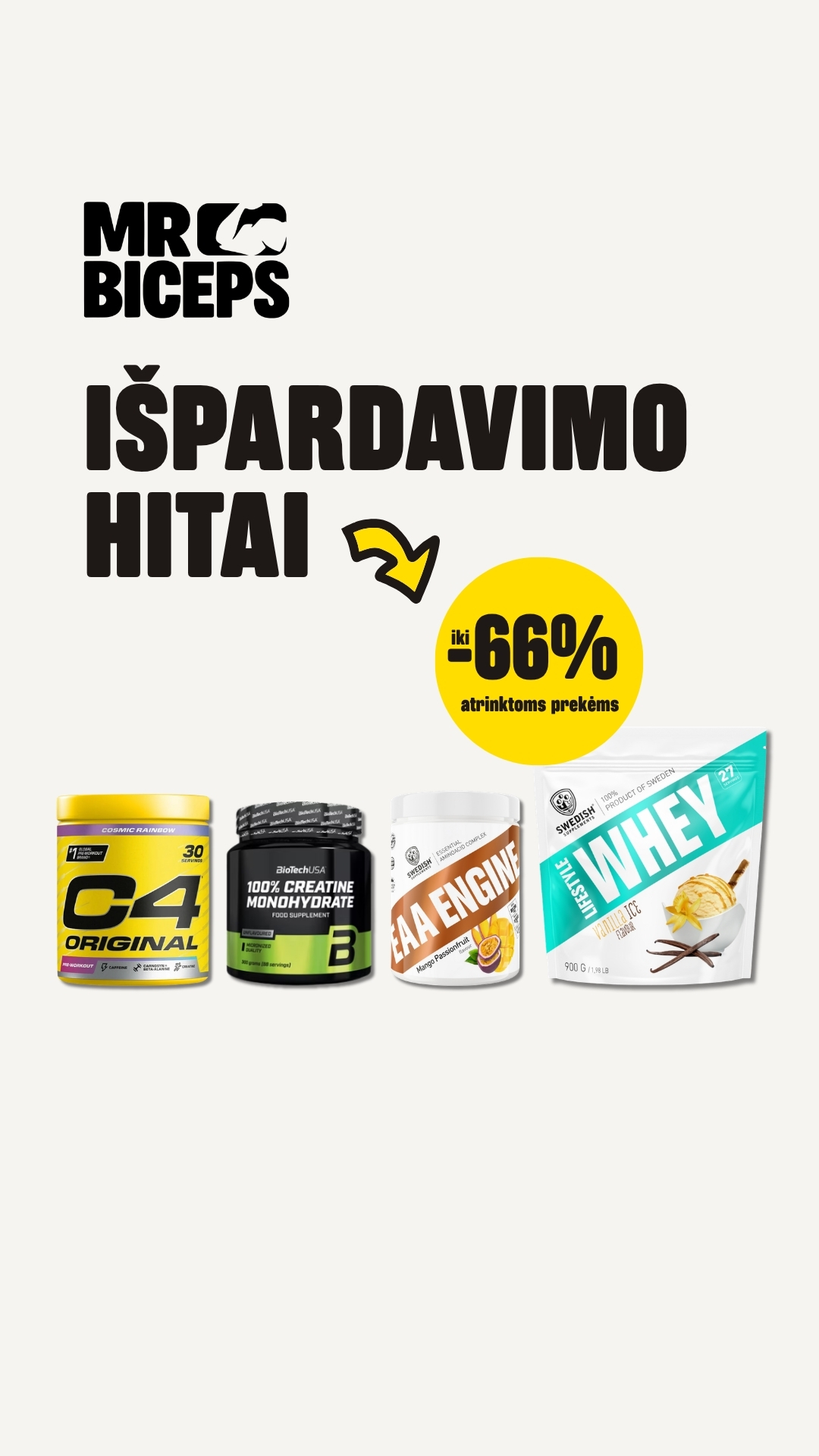 MrBiceps - Maisto Papildai Facebook ad