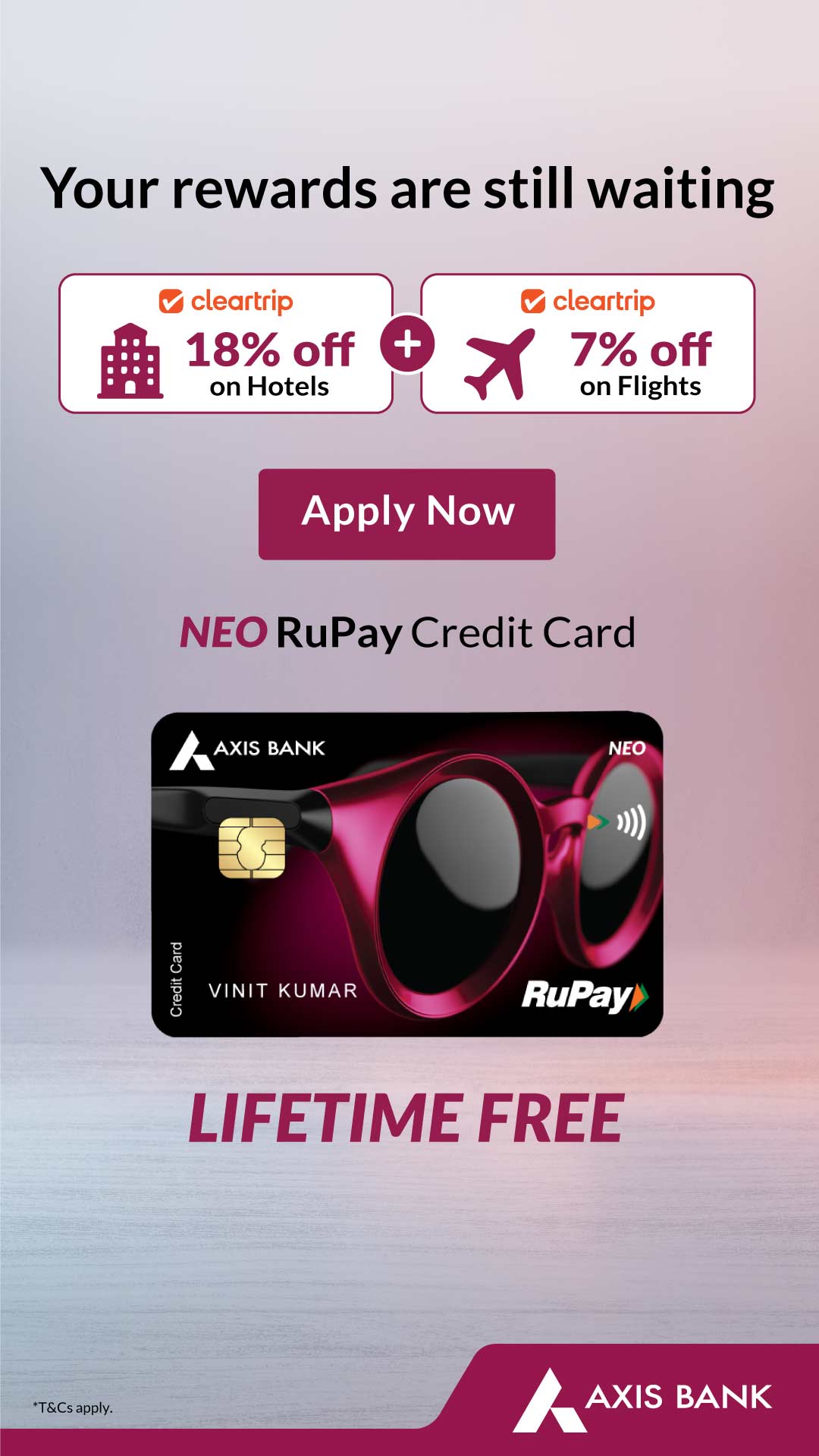 Axis Bank Facebook ad
