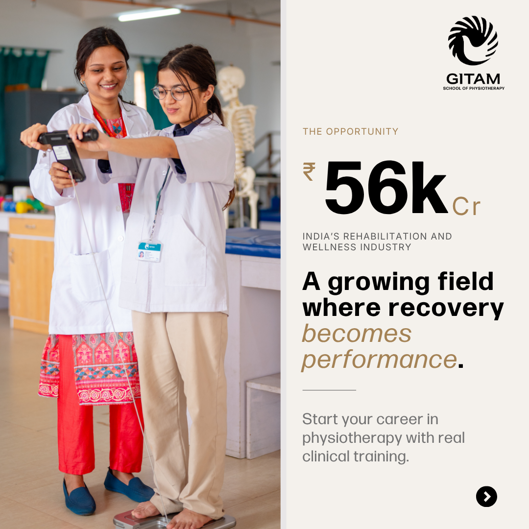 GITAM Deemed University Facebook ad: Build a strong healthcare career through practical…