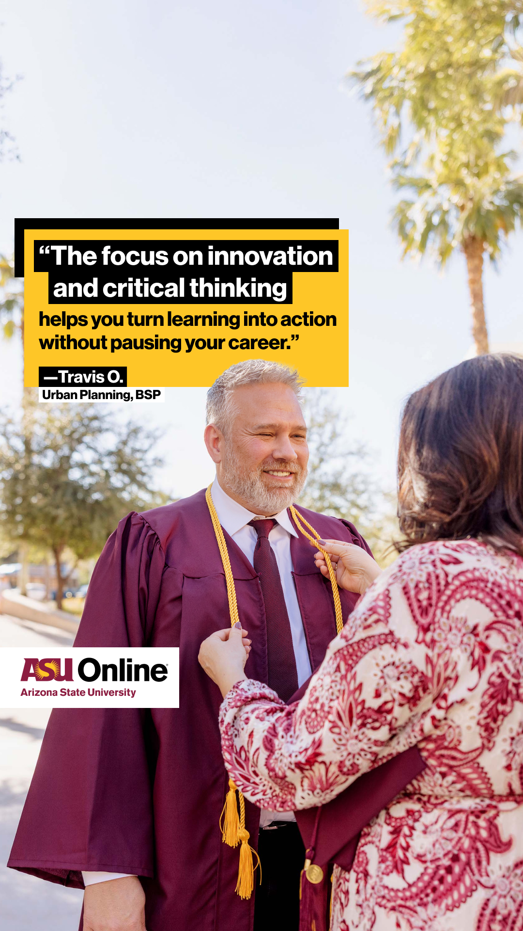 ASU Online Facebook ad