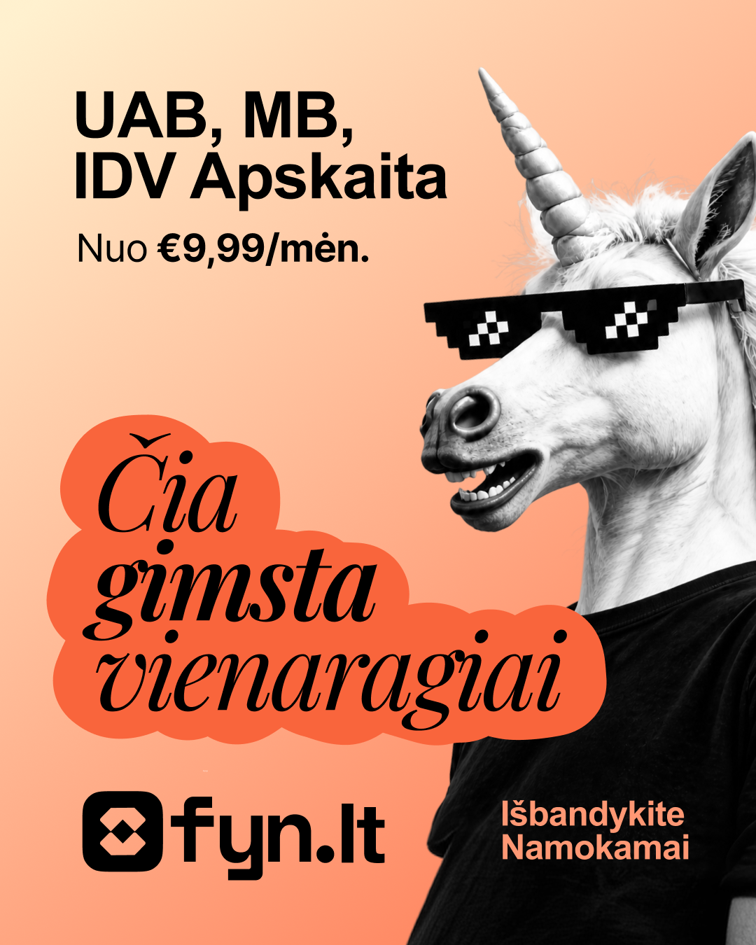 FYN Facebook ad: Išbandykite FYN.lt