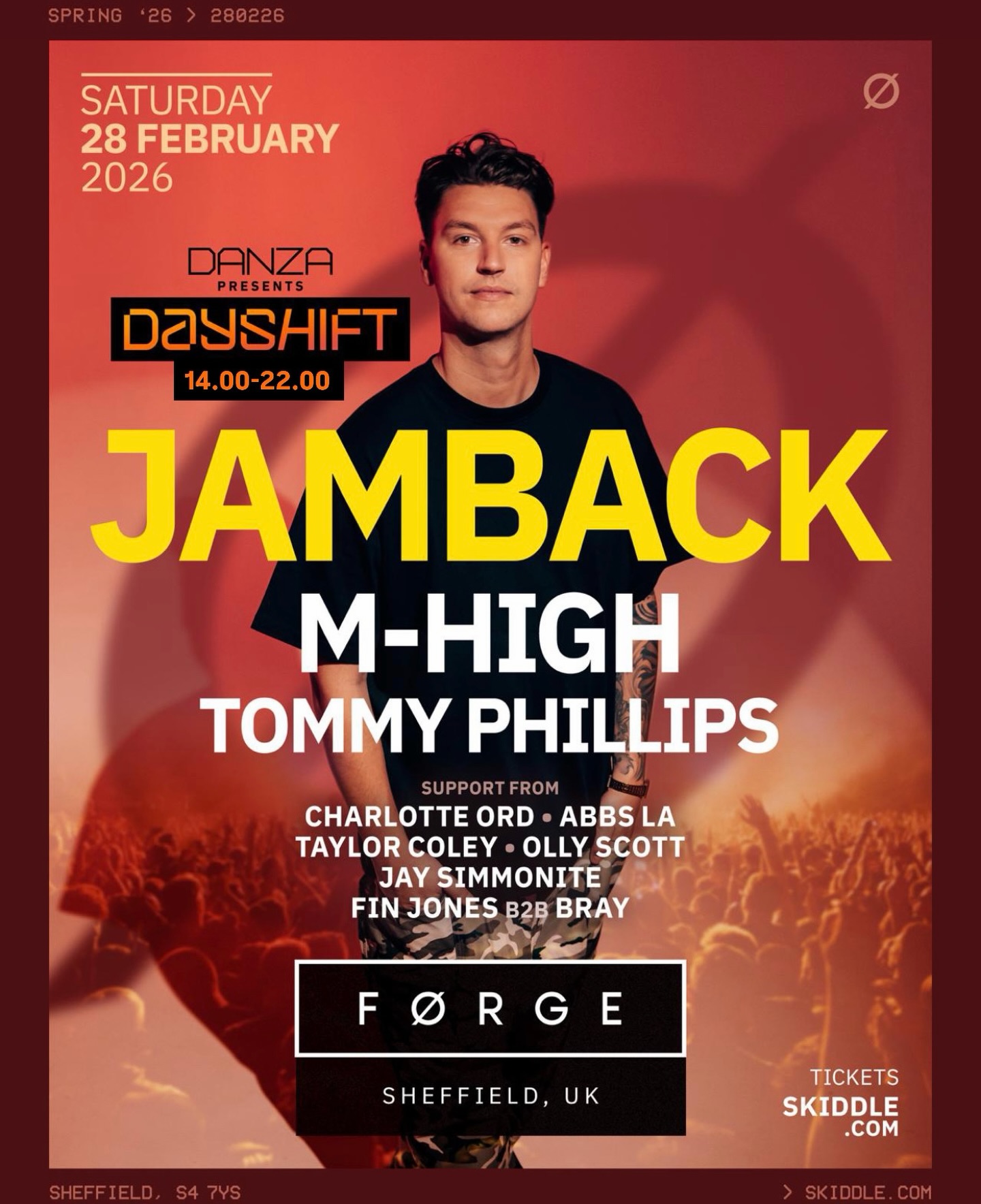 Danza Events Facebook ad: JAMBACK, M-HIGH, Tommy Phillips & more! at FORGE