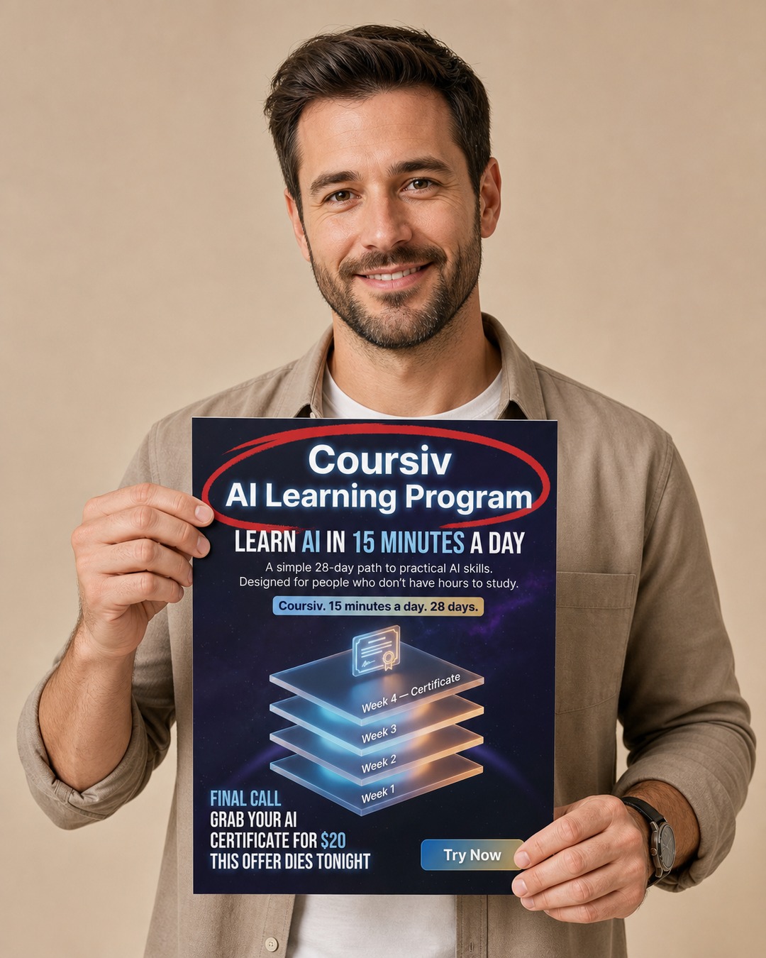 AI Weekly Facebook ad