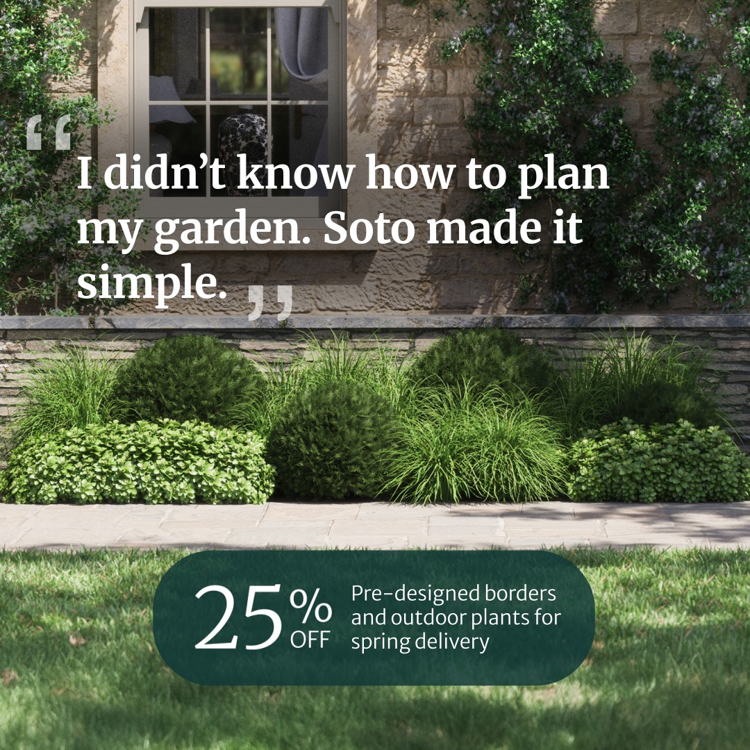 Soto Gardens Facebook ad from Apr 20, 2026