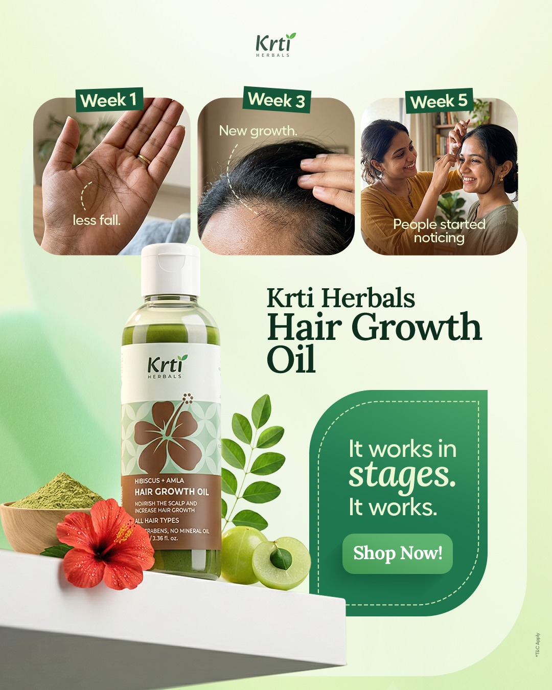 Krti Herbals Facebook ad