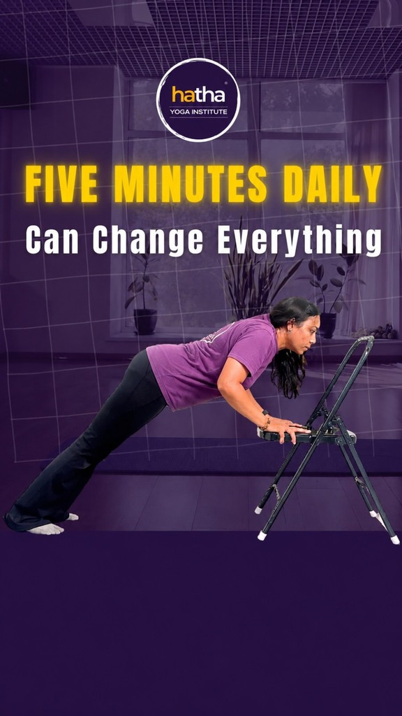Hatha Yoga Institute Facebook ad: Do you have 5 minutes?