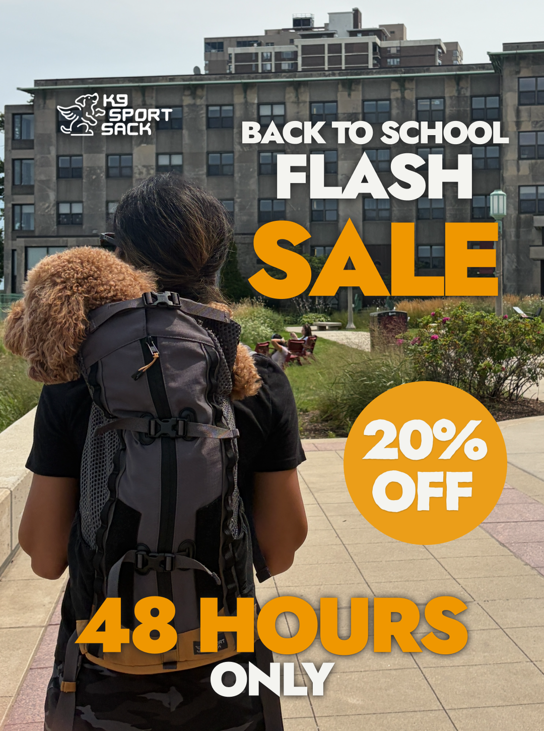 K9 Sport Sack Facebook ad: Your best study buddy deserves a spot on…