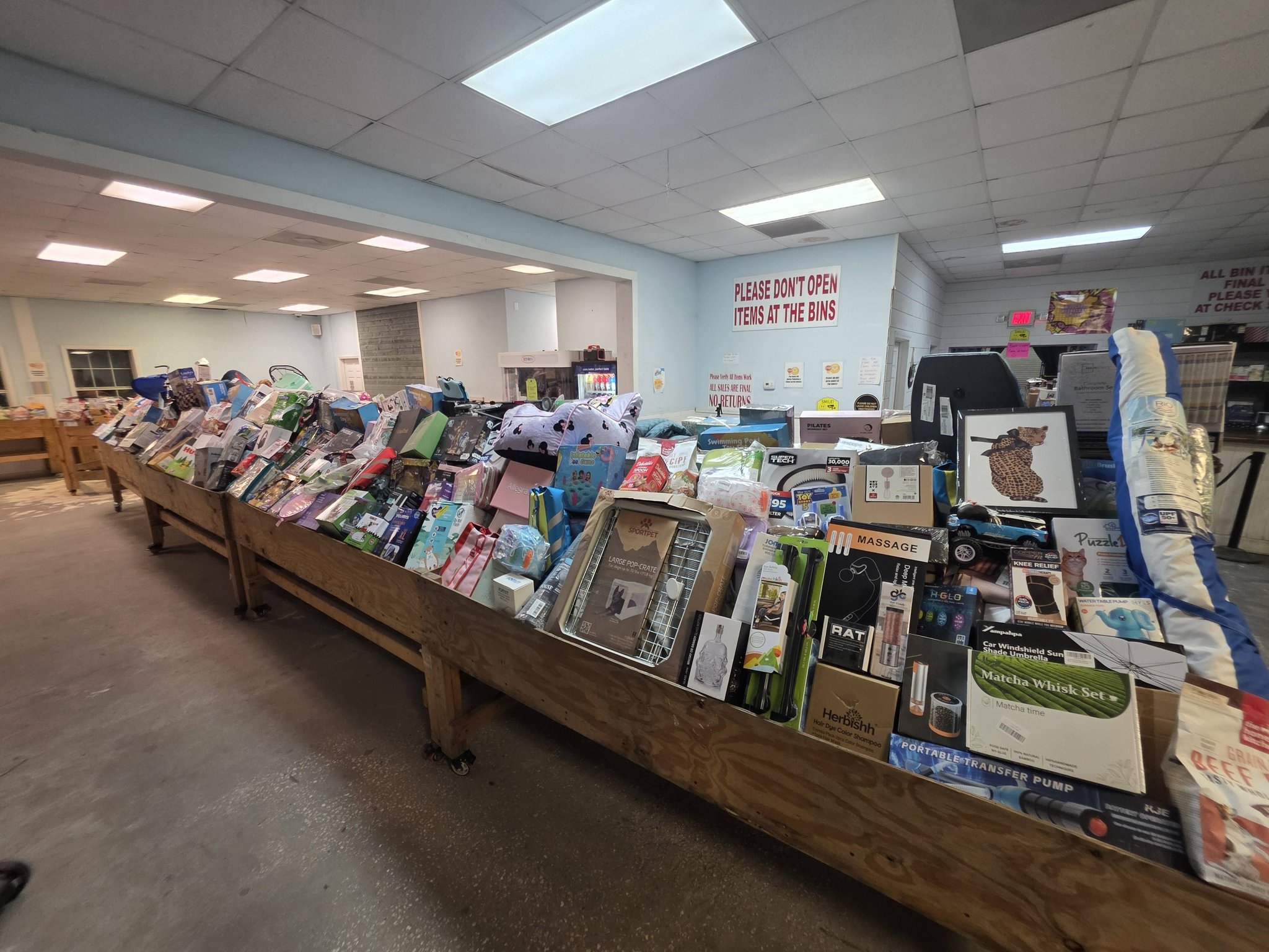 Liquidation Station Facebook ad: BIG DEALS AWAIT at Liquidation Station!