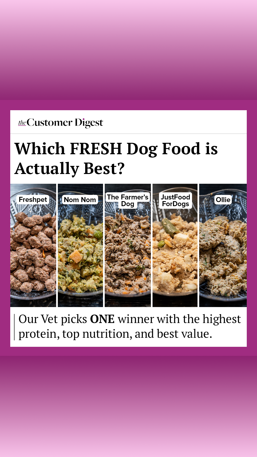 The Customer Digest Facebook ad