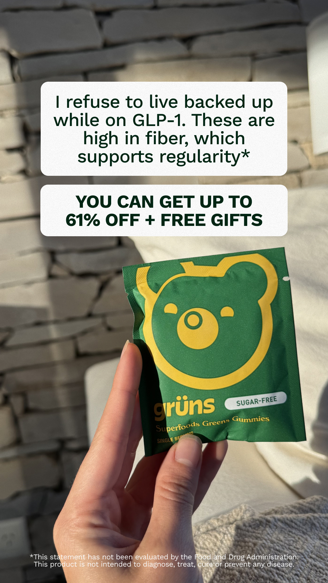 Grüns Facebook ad