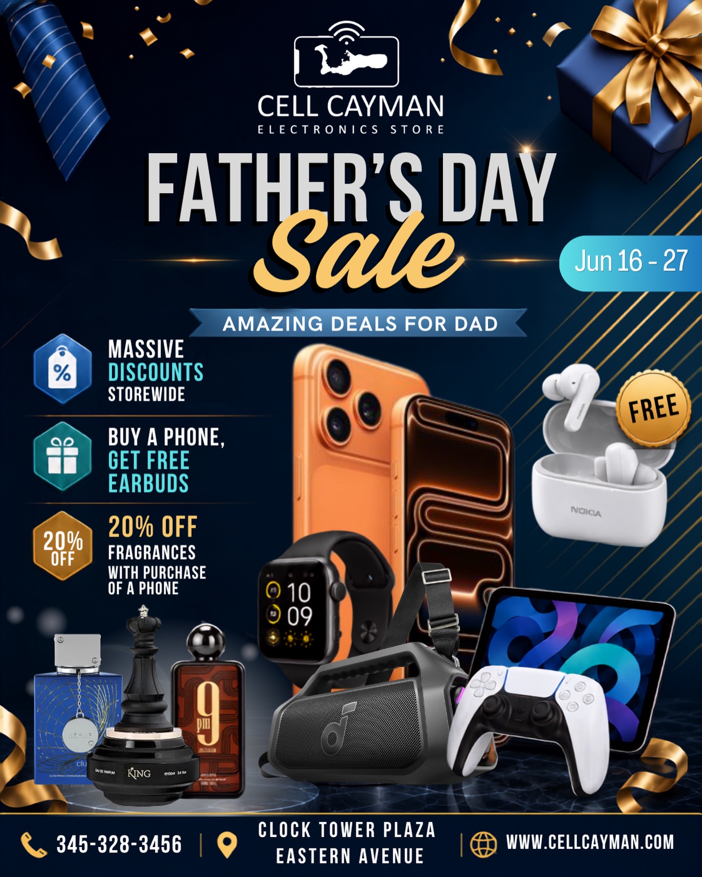 Cell Cayman Facebook ad
