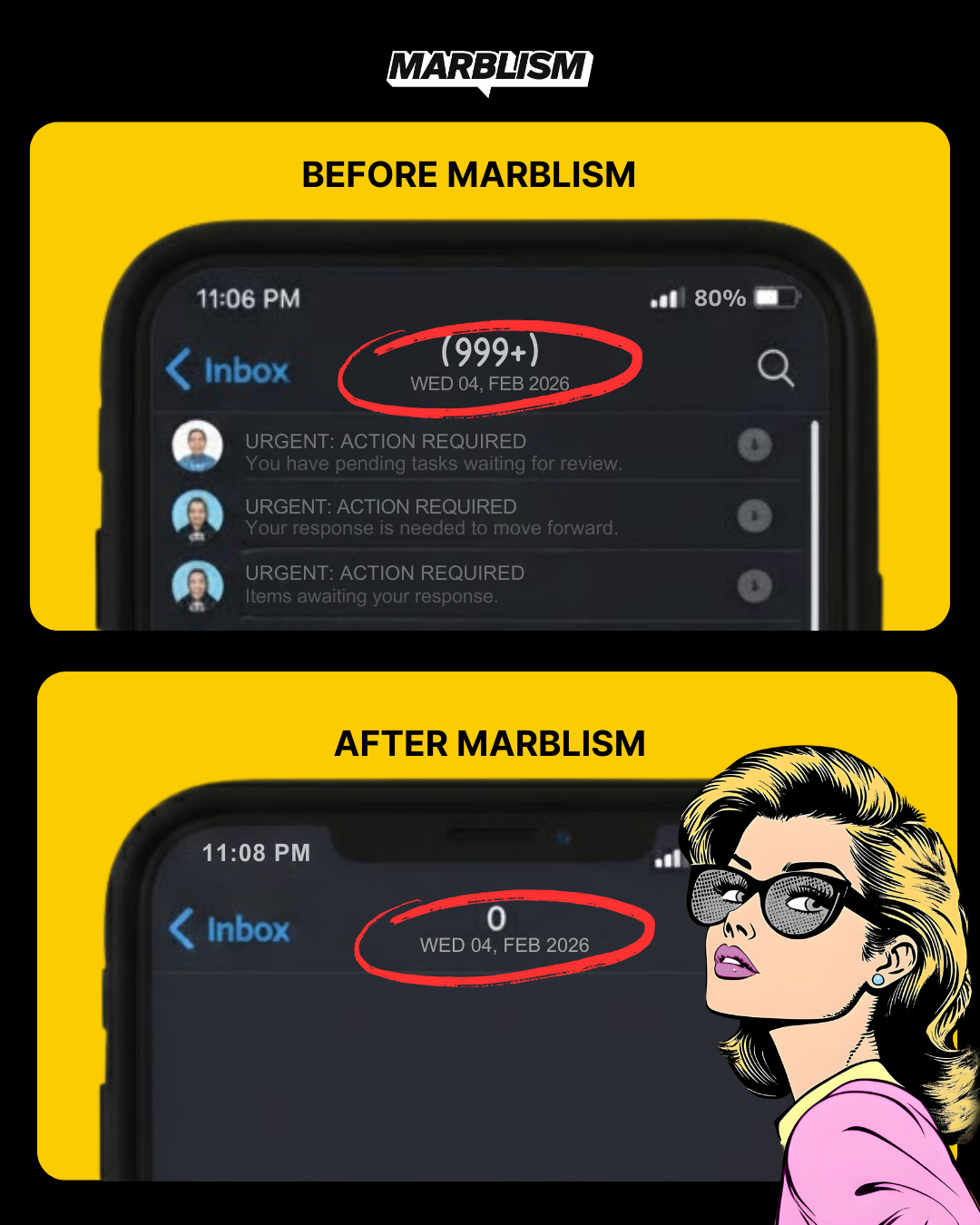 Marblism Facebook ad