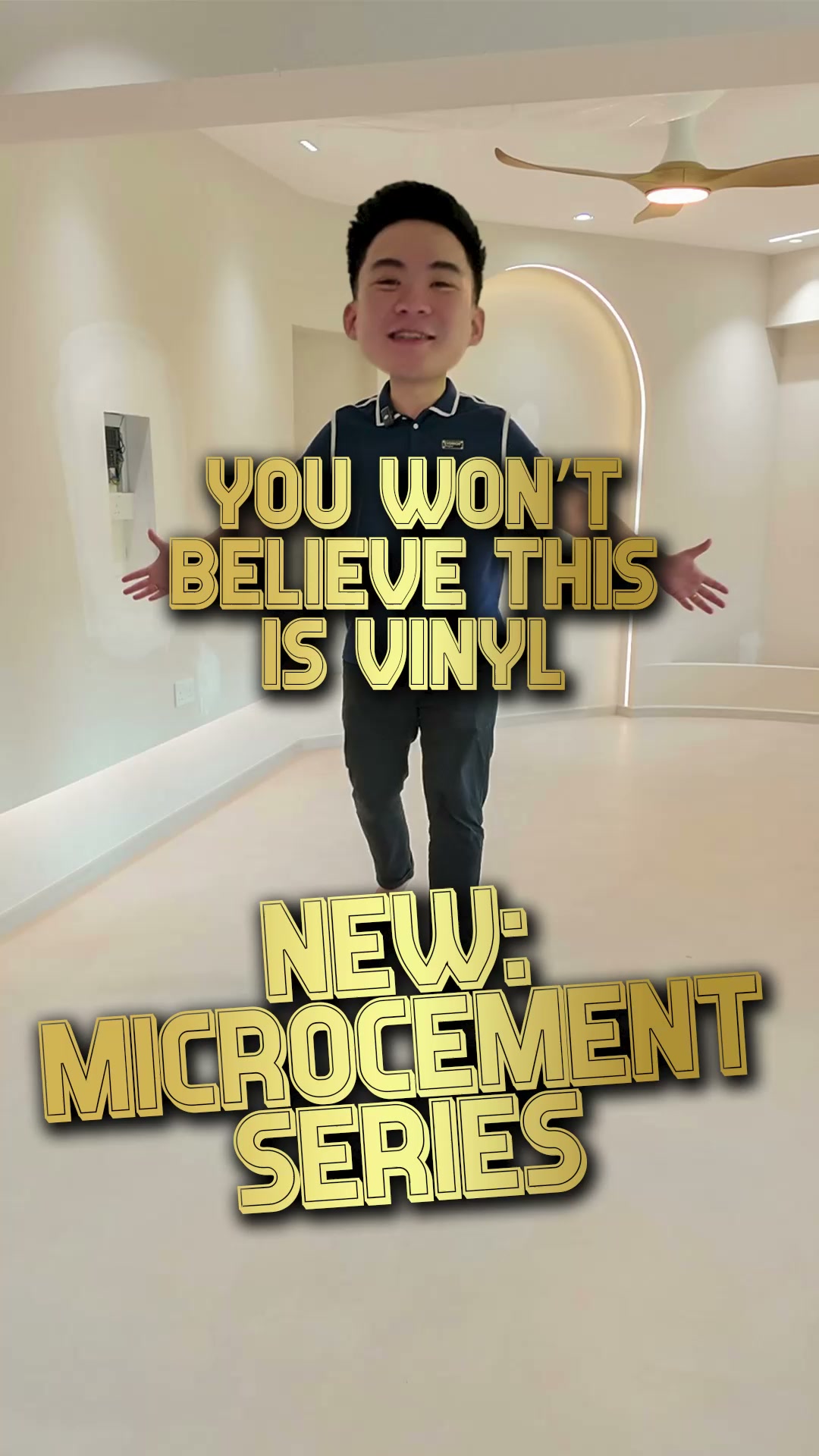 Evorich Flooring Facebook ad: NEW Microcement Vinyl Is Here, Register Now! Transform…