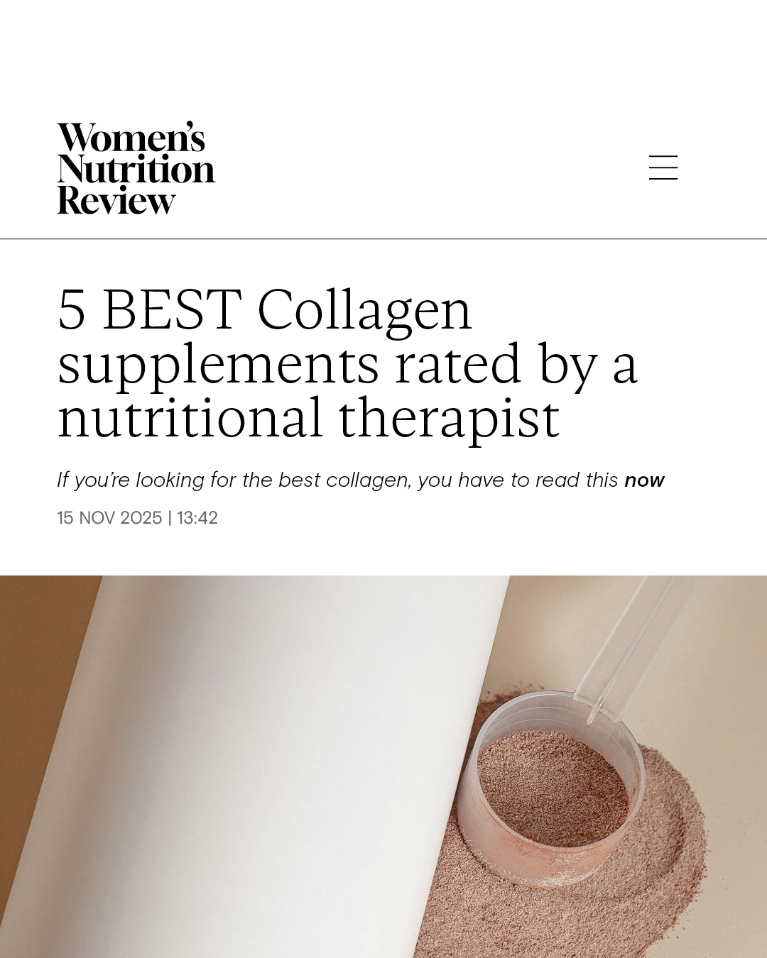 Women's Nutrition Review Facebook ad