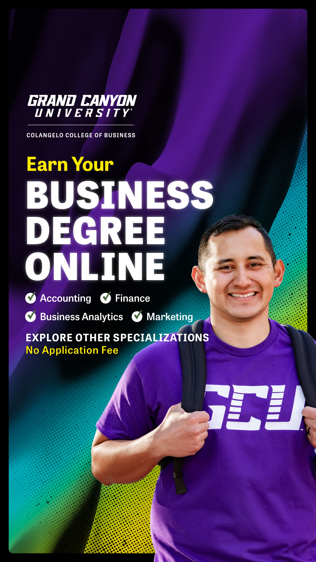 Grand Canyon University Facebook ad